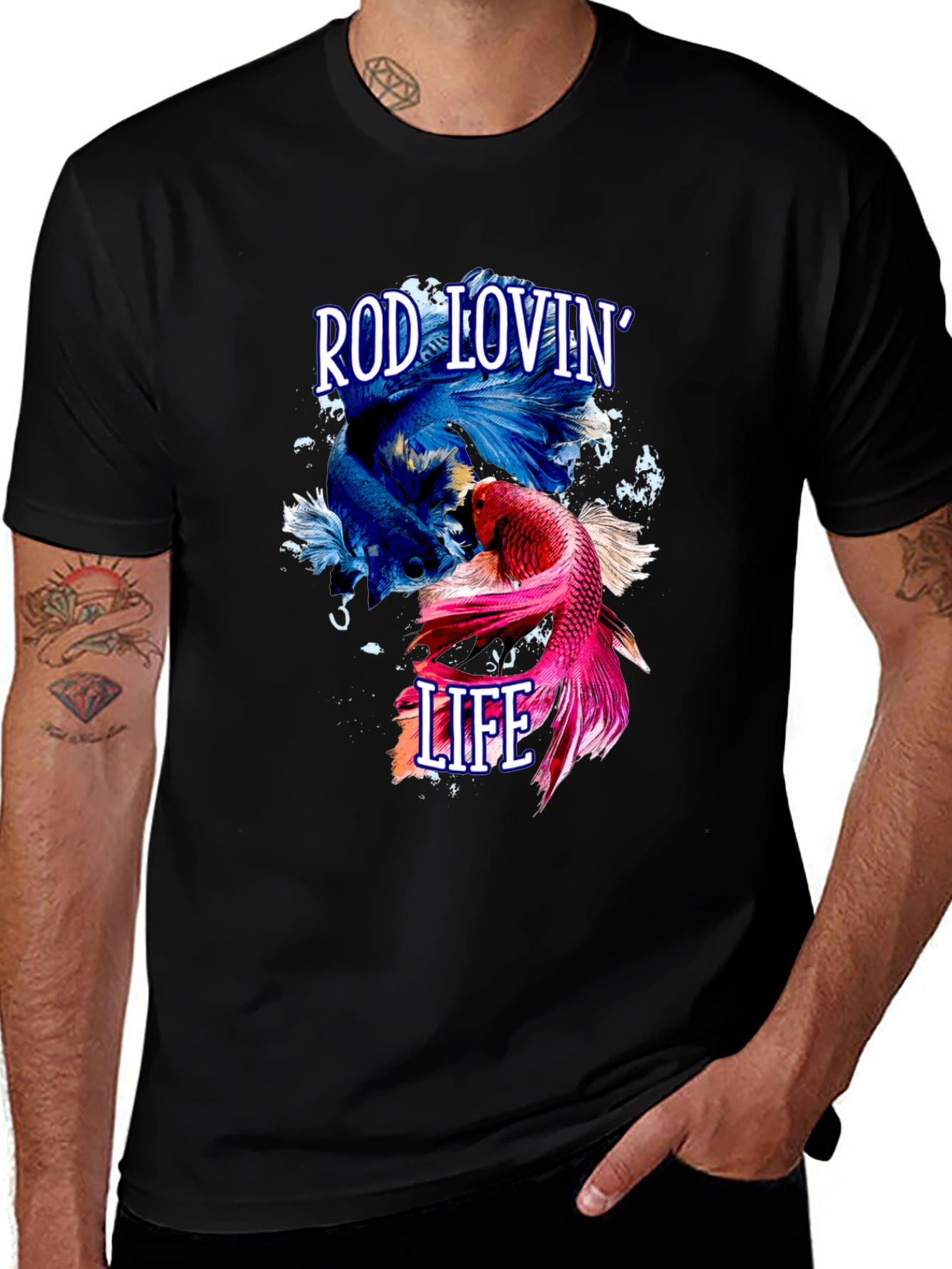 Variant 28 of Rod Lovin' Life Graphic T-Shirt