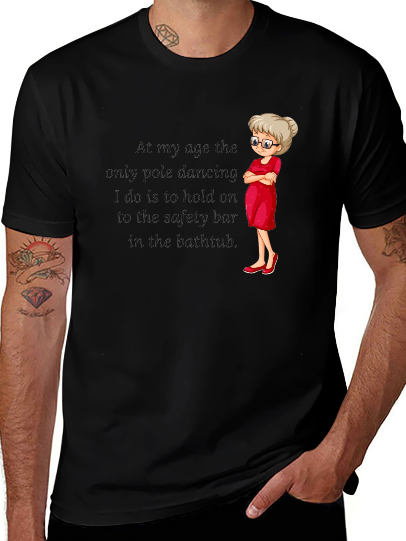 Variant 15 of Funny Grandma Pole Dancing T-Shirt