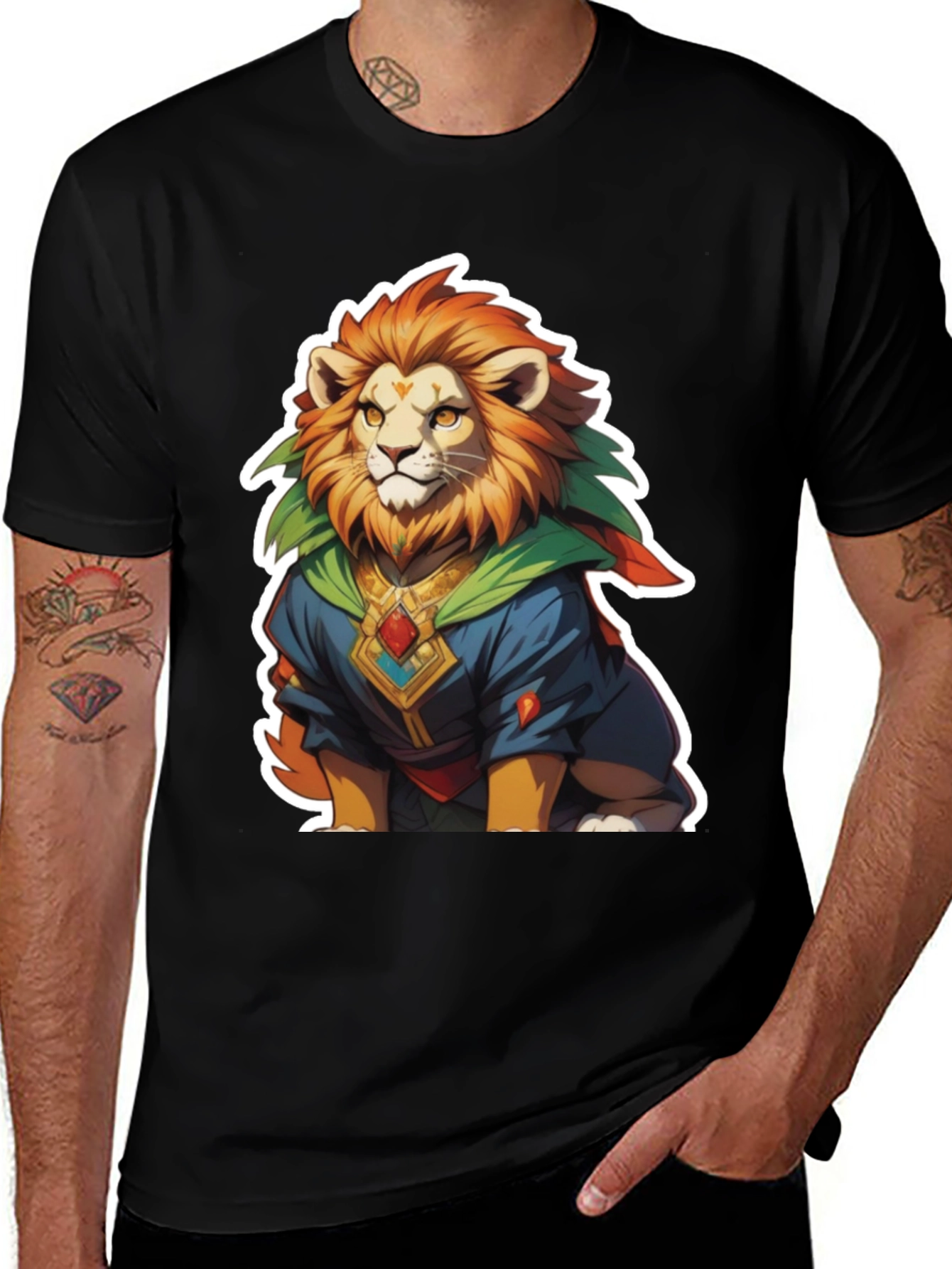 Variant 24 of Lion King Graphic Tee - Black