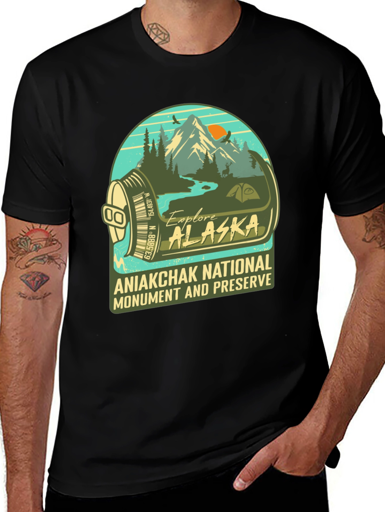 Variant 30 of Aniakchak National Park Explore Alaska Graphic Tee