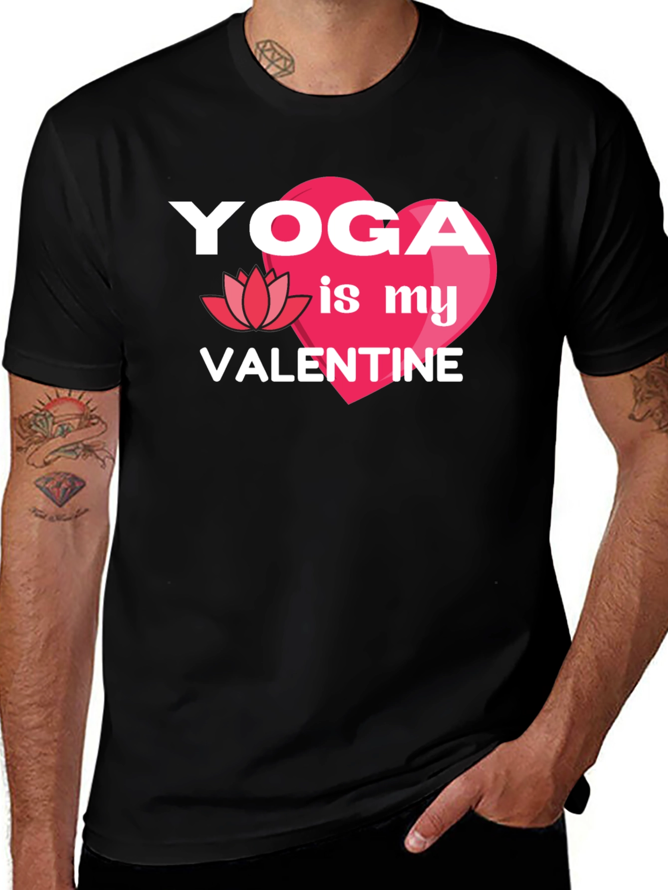 Variant 13 of Yoga is My Valentine Graphic T-Shirt
