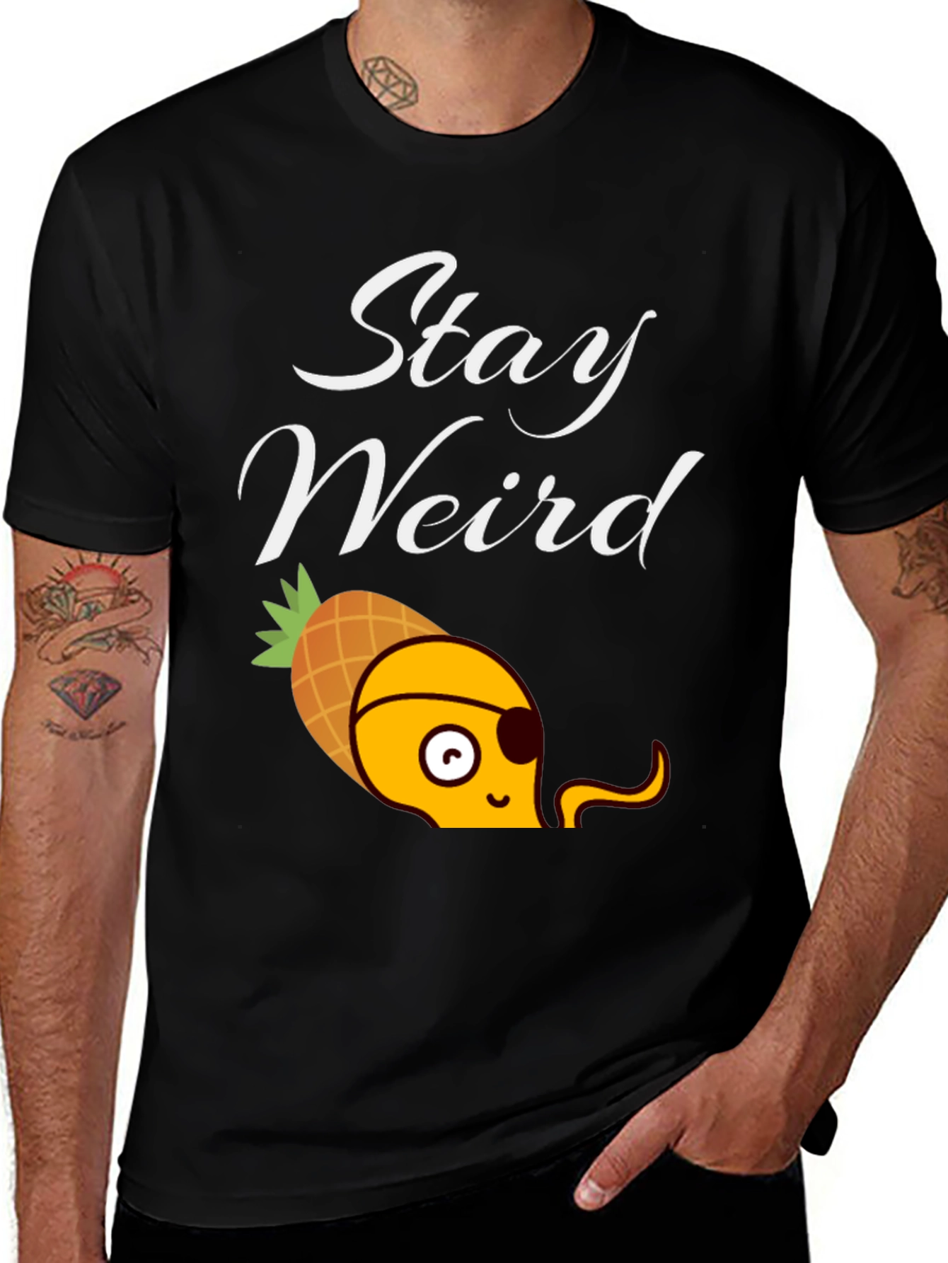 Variant 21 of Stay Weird Pineapple Pirate T-Shirt