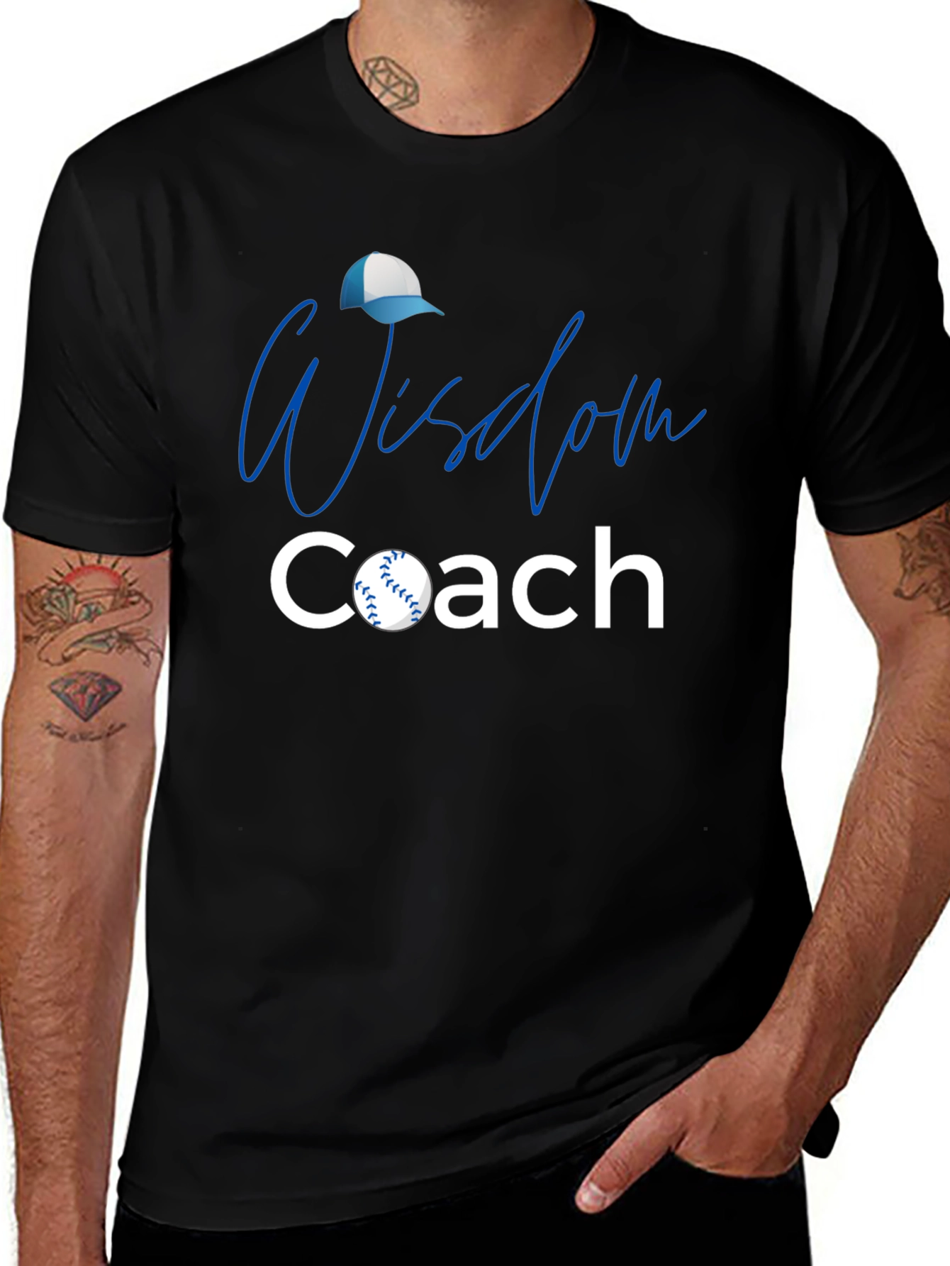 Variant 19 of Wisdom Coach Baseball T-Shirt