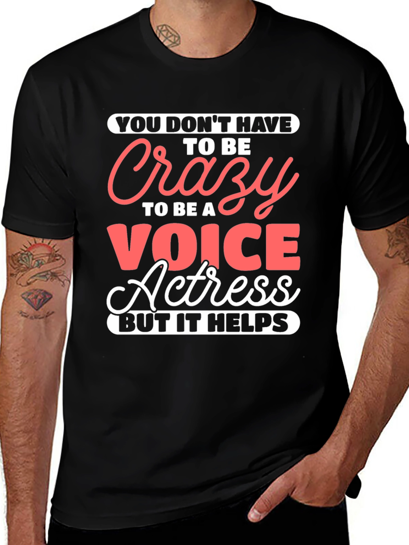Variant 26 of Crazy Voice Actress Graphic Tee