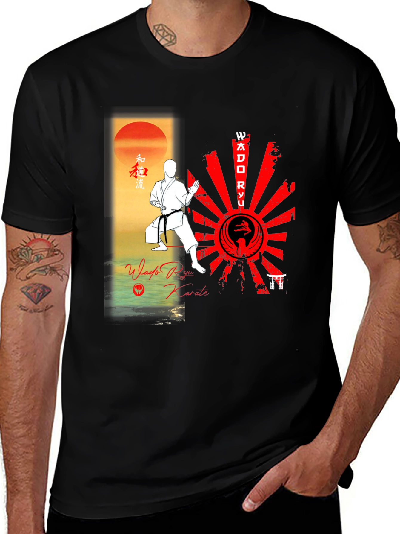 Wado Ryu Karate Graphic T-Shirt Martial Arts