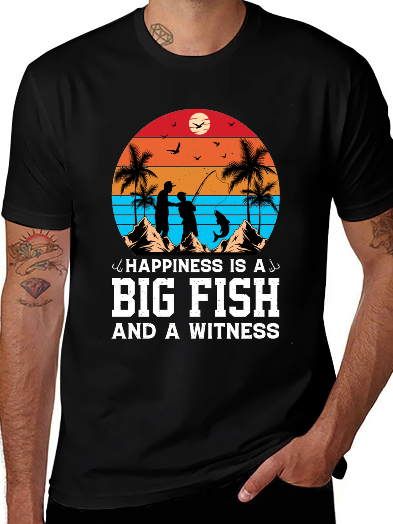 Variant 20 of Happiness is a Big Fish T-Shirt