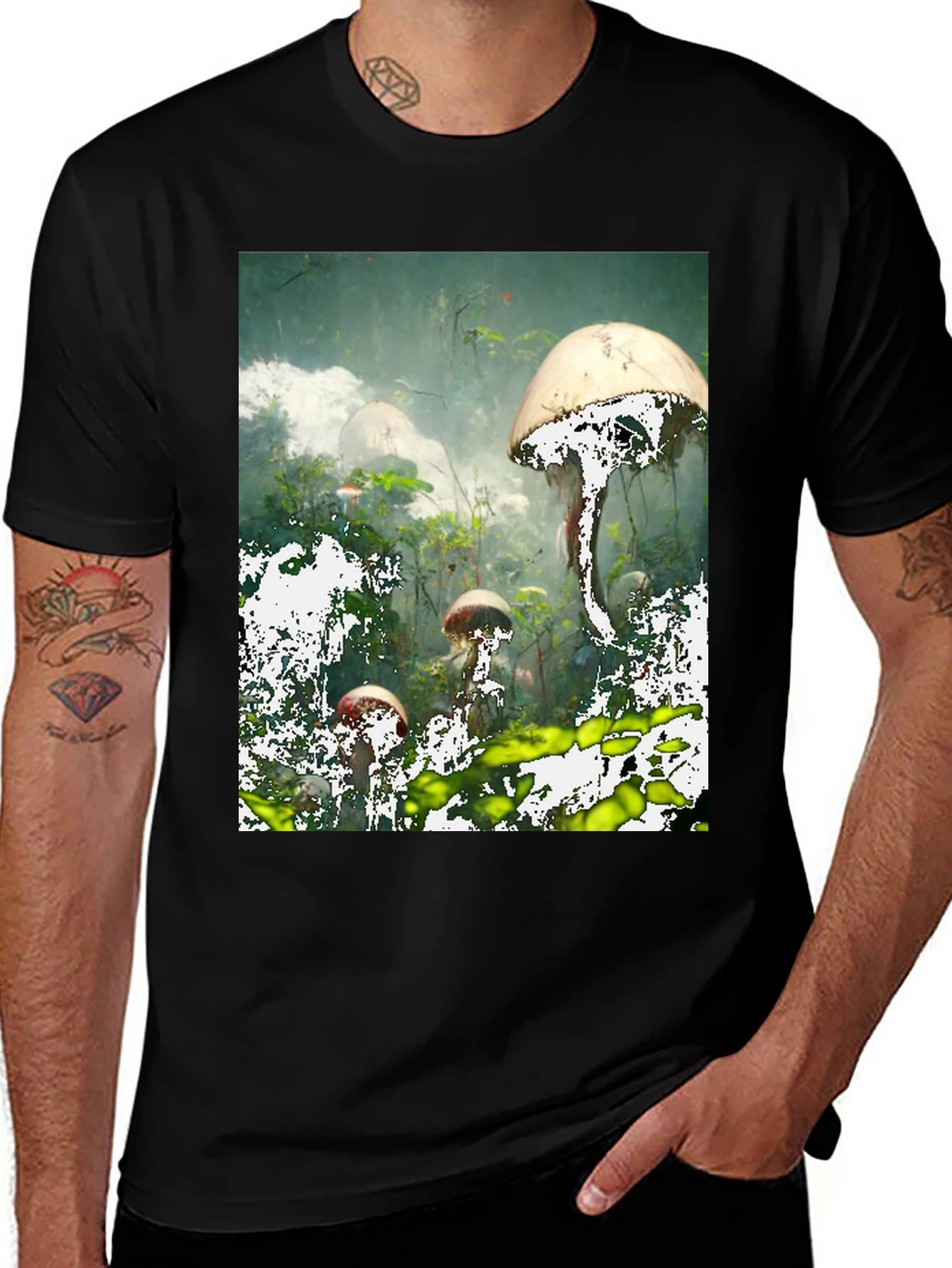Variant 2 of Mushroom Forest Graphic T-Shirt