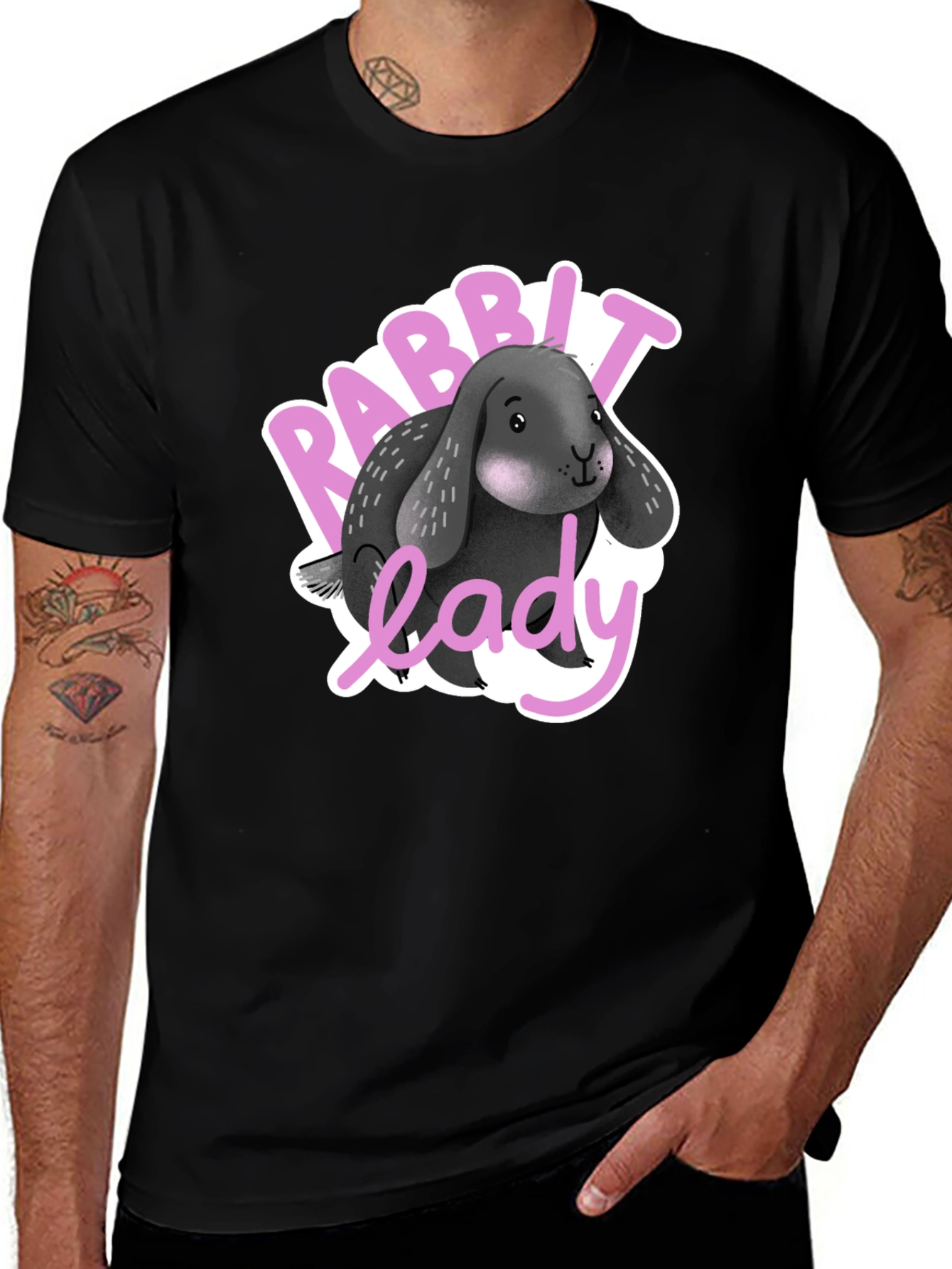 Variant 13 of Rabbit Lady Graphic Tee