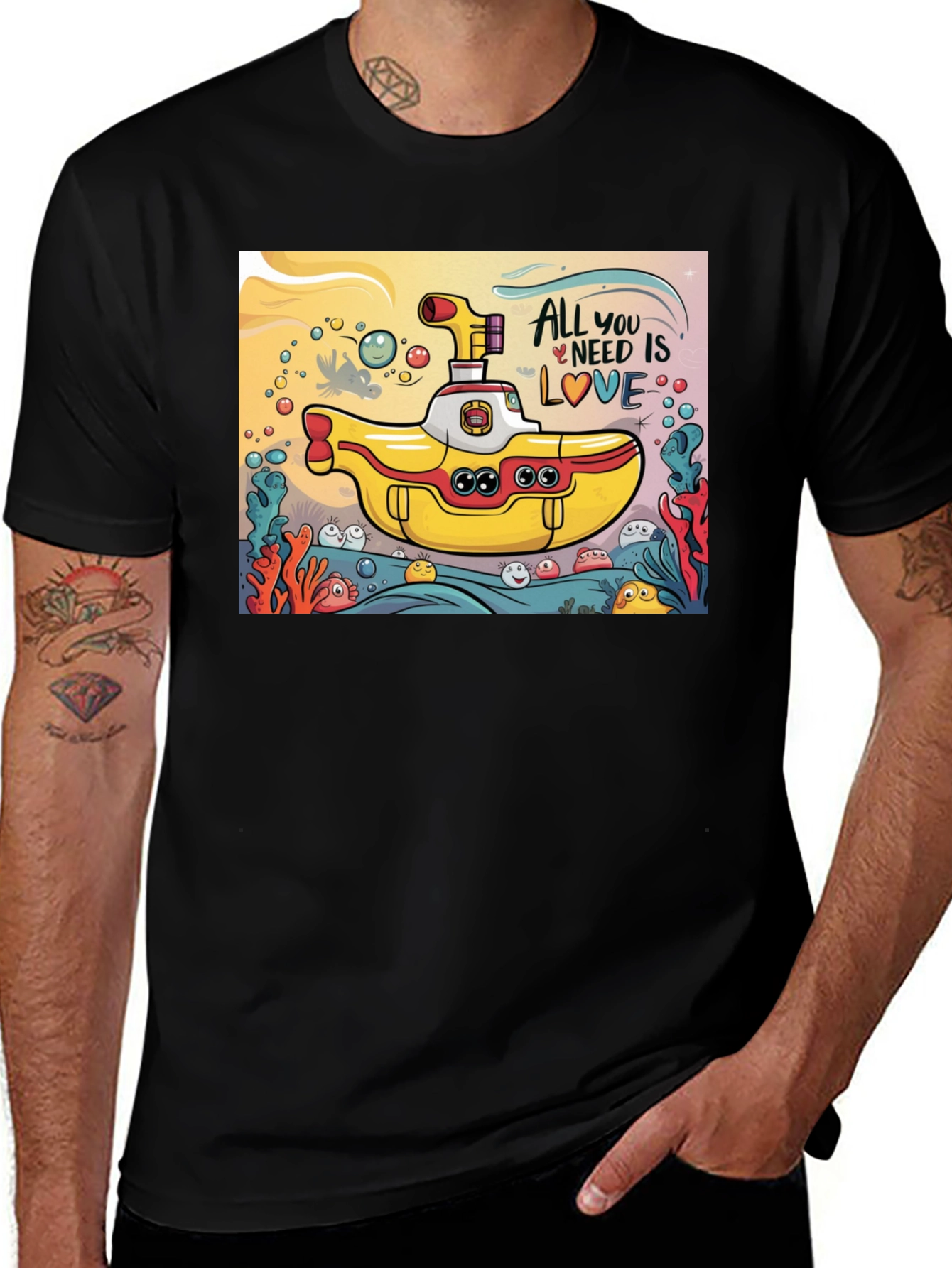 Variant 24 of All You Need Is Love Yellow Submarine T-Shirt