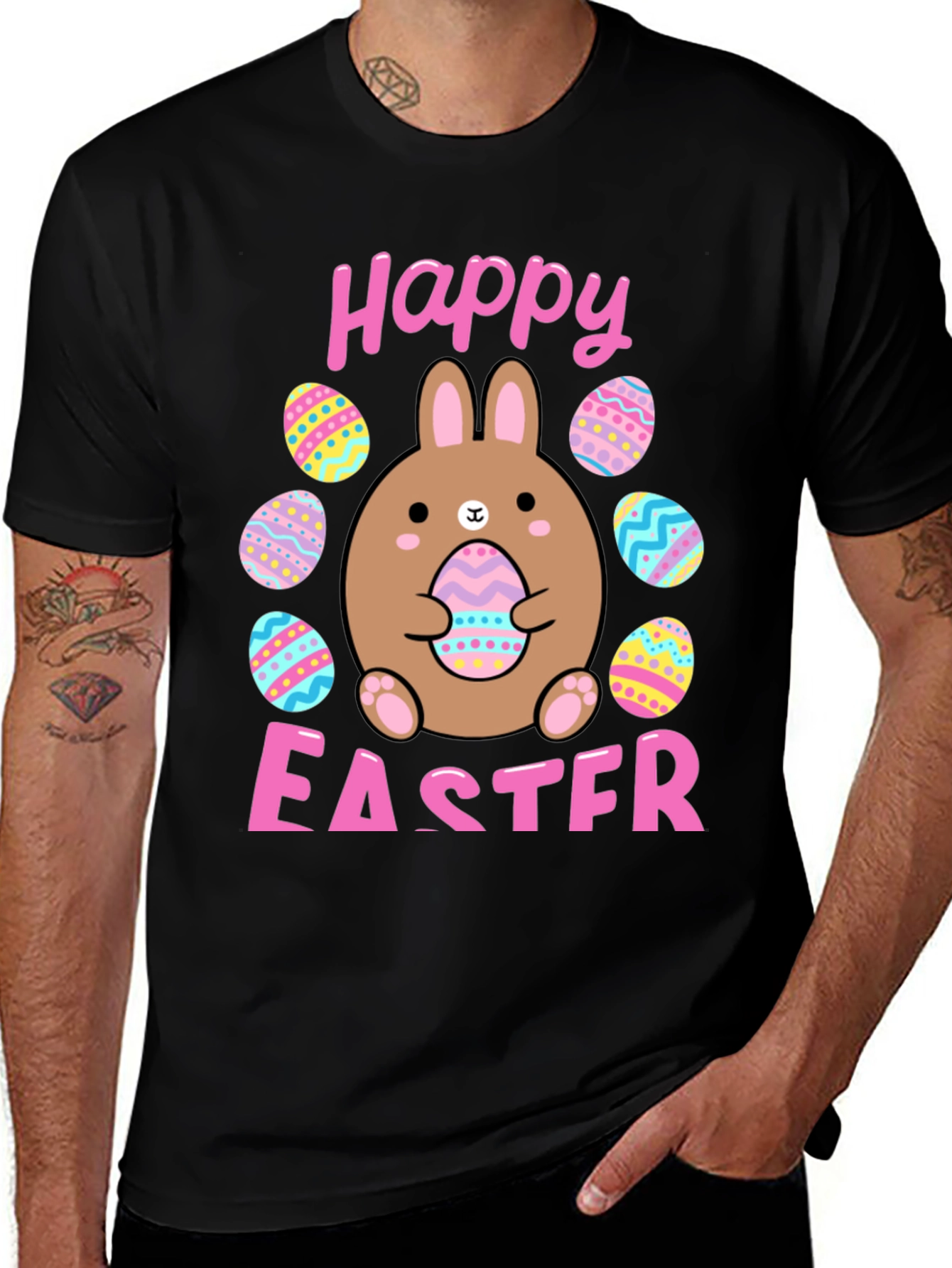 Happy Easter Bunny Graphic T-Shirt