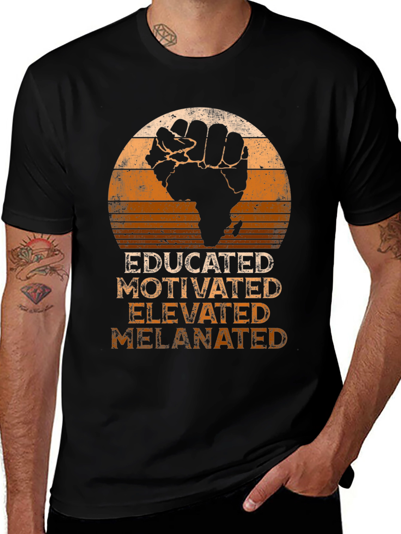 Variant 12 of Educated Melanin Graphic Tee