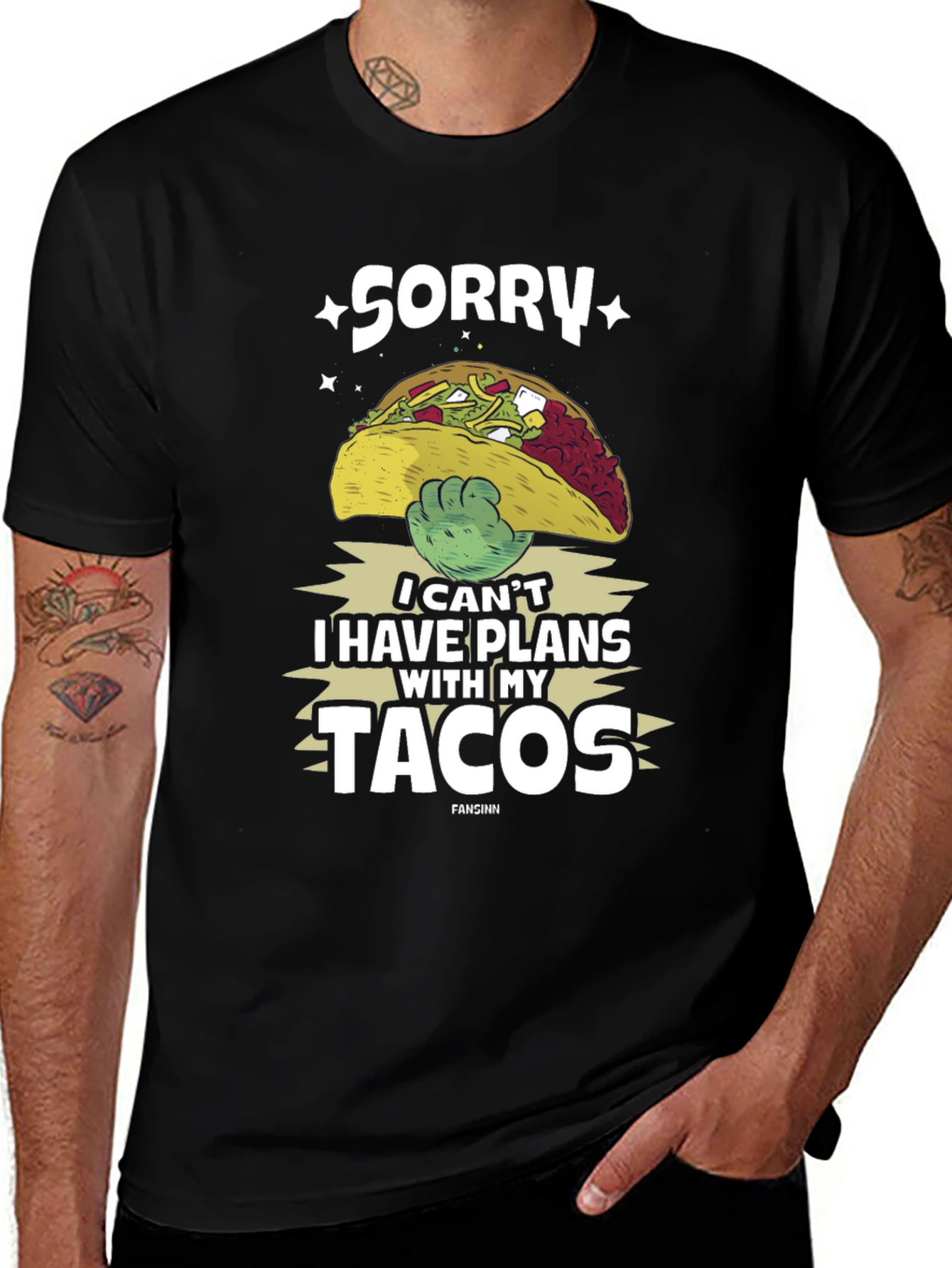 Variant 24 of Sorry I Have Plans With My Tacos Graphic Tee