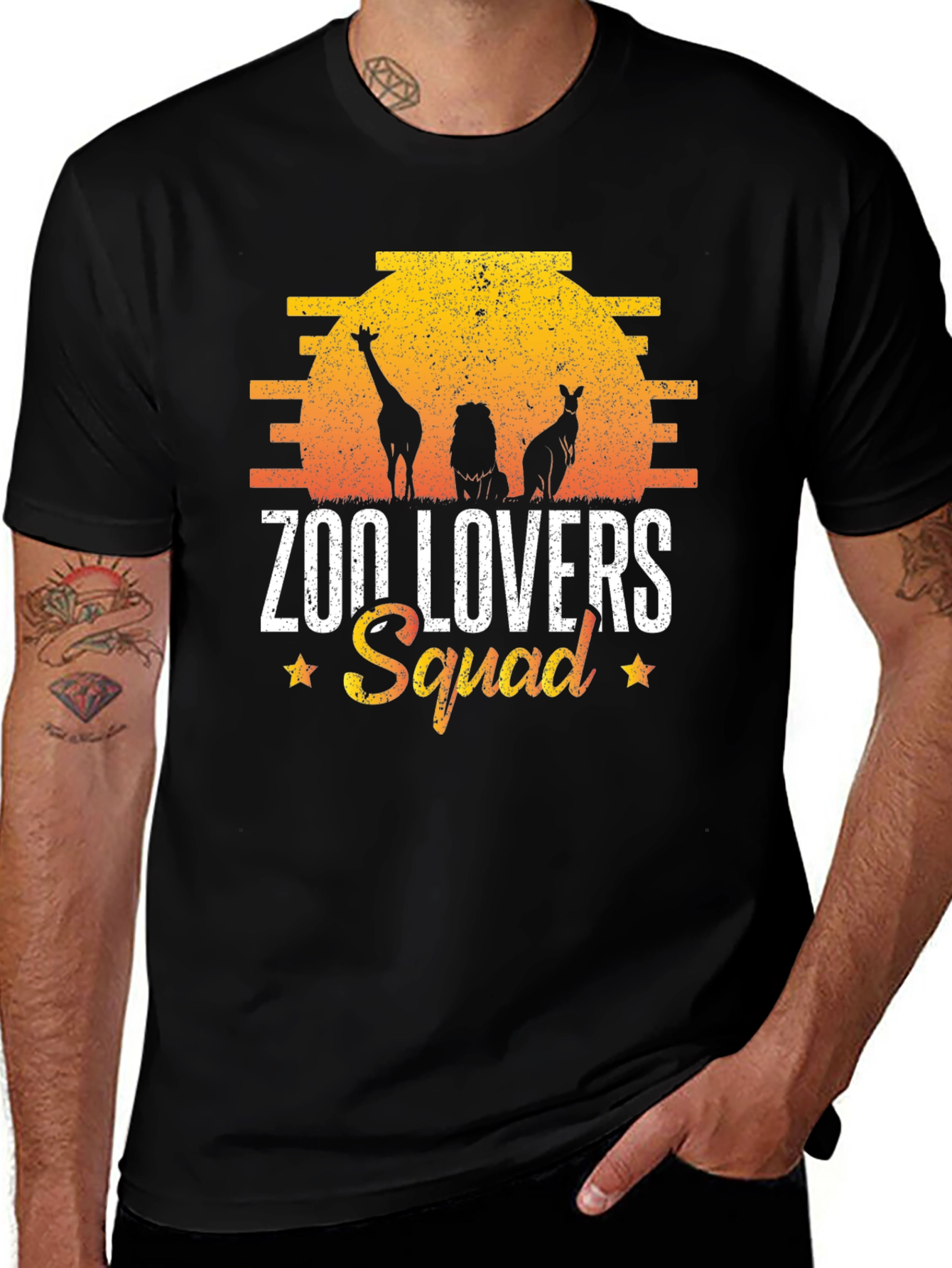 Variant 23 of Zoo Lovers Squad Graphic T-Shirt