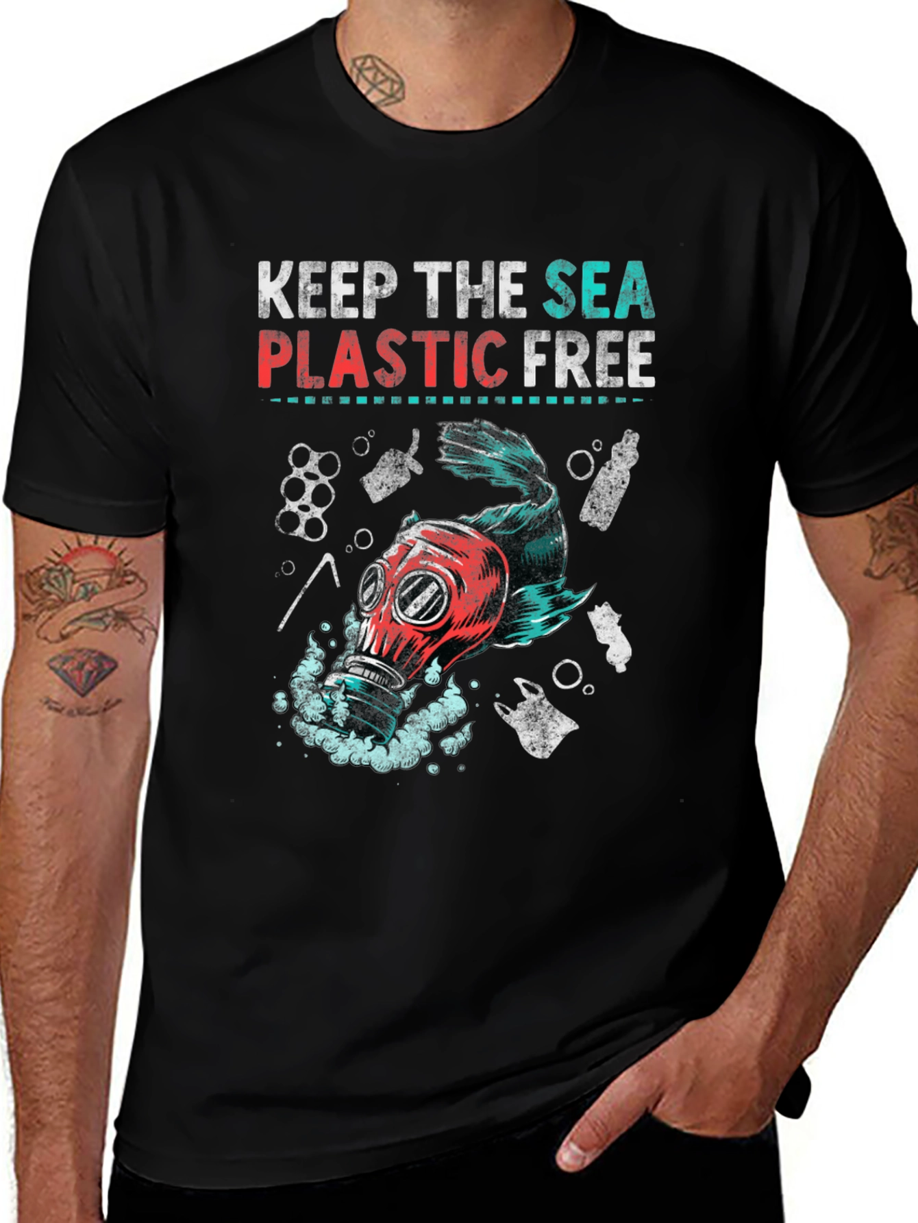 Variant 7 of Keep the Sea Plastic Free Graphic Tee