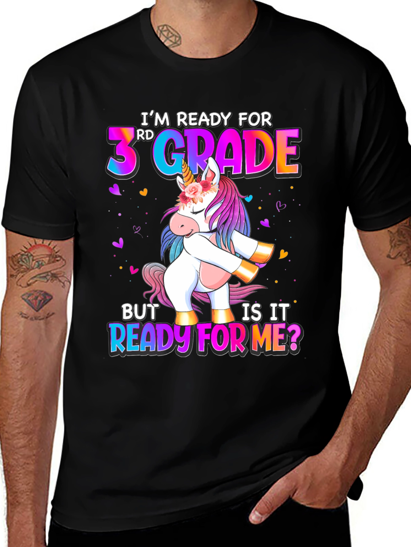 Variant 9 of Ready for 3rd Grade Unicorn T-Shirt