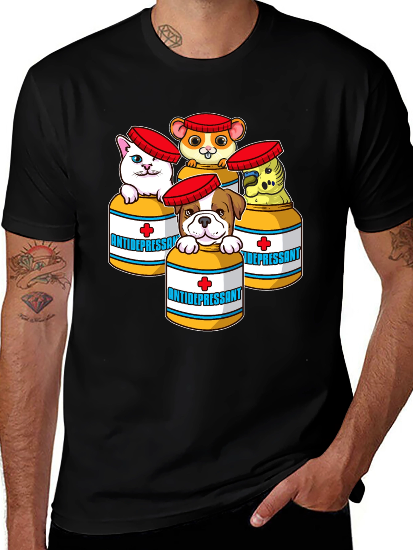 Variant 5 of Antidepressant Pet T-Shirt