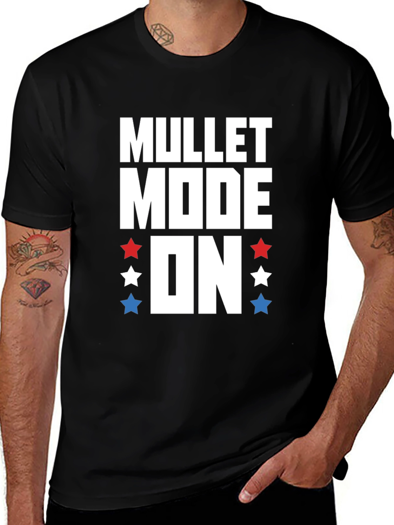 Variant 25 of Mullet Mode On Graphic Tee
