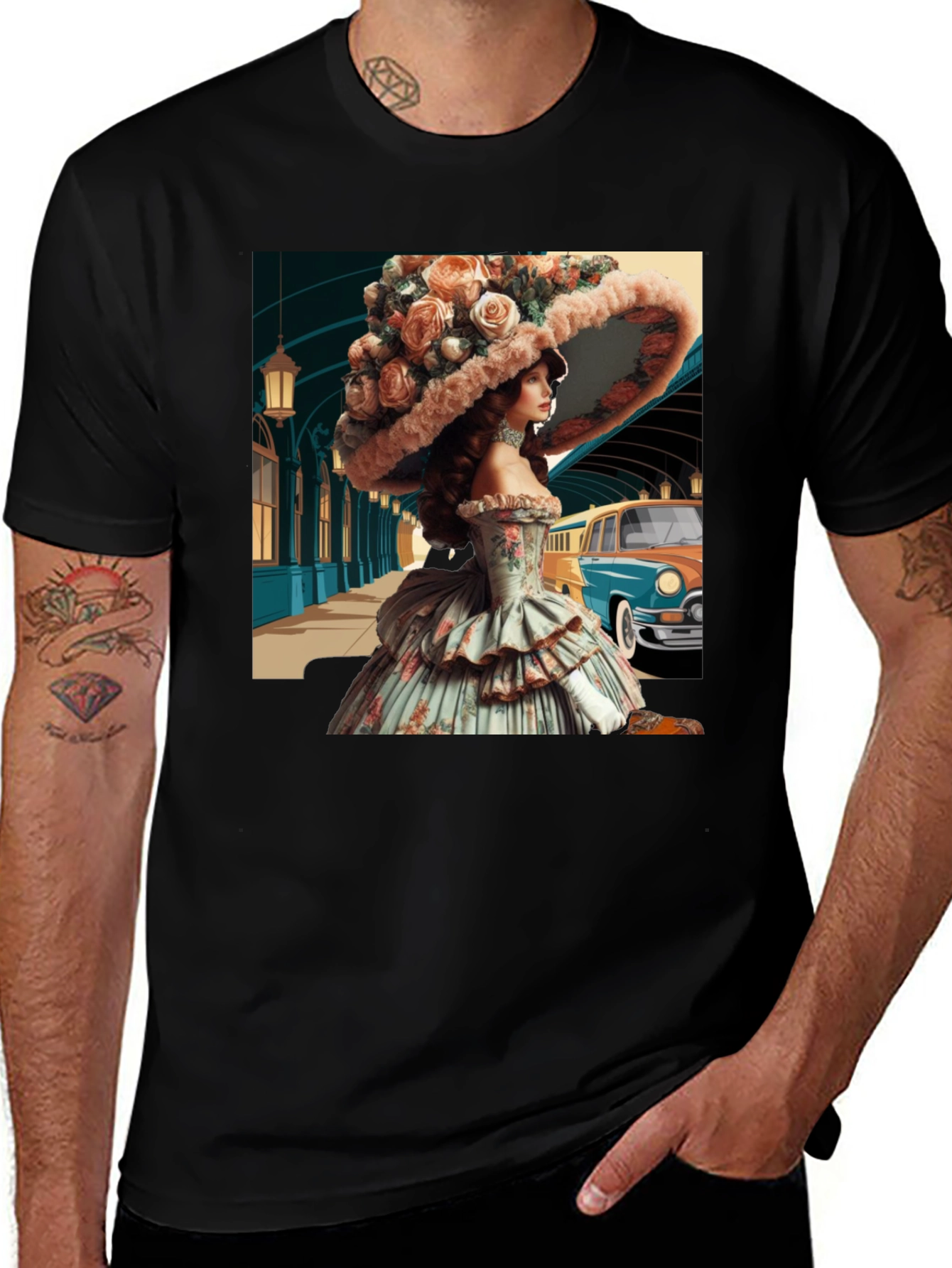 Variant 10 of Retro Lady T-Shirt - Stylish and Unique Fashion Tee