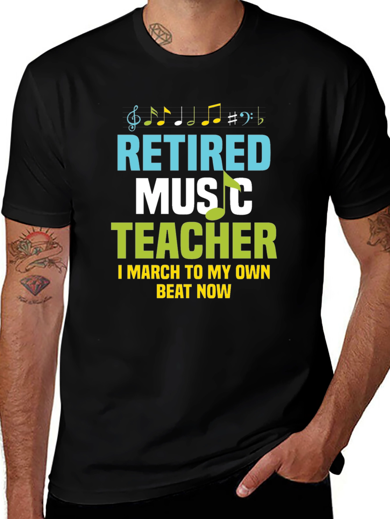 Variant 21 of Retired Music Teacher T-Shirt - Own Beat