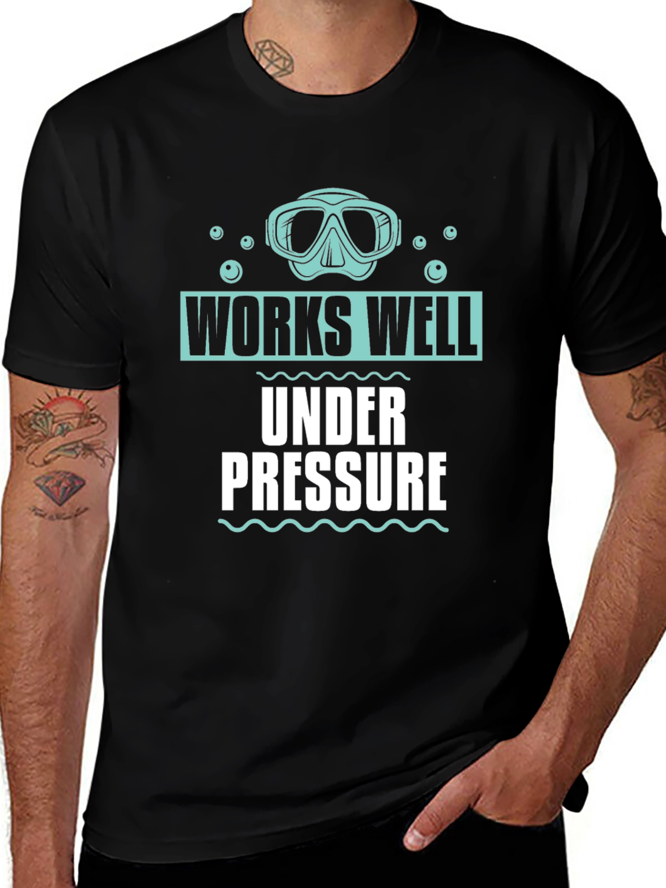 Works Well Under Pressure Scuba Diving T-Shirt