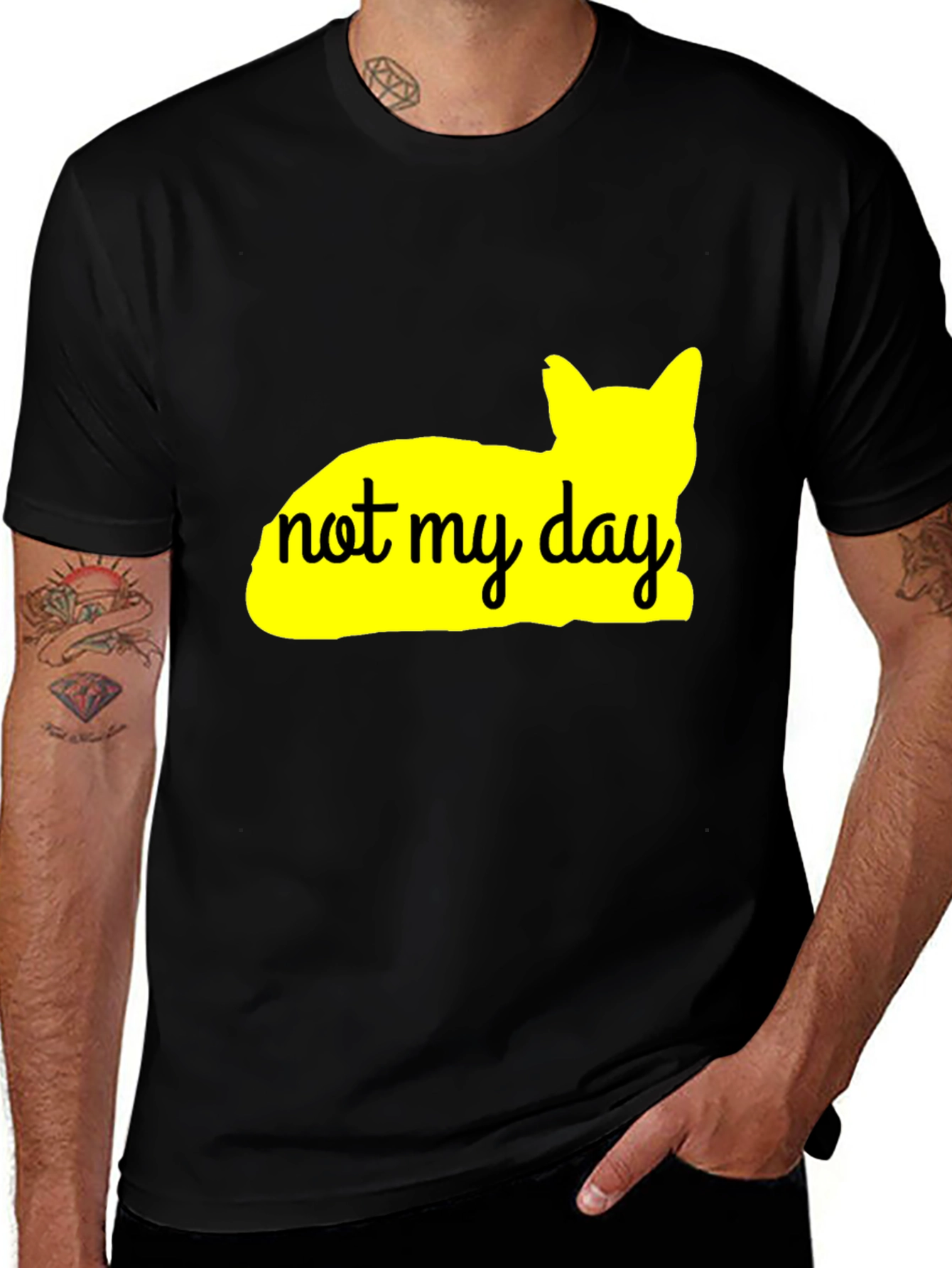 Variant 12 of Not My Day Cat Graphic Tee