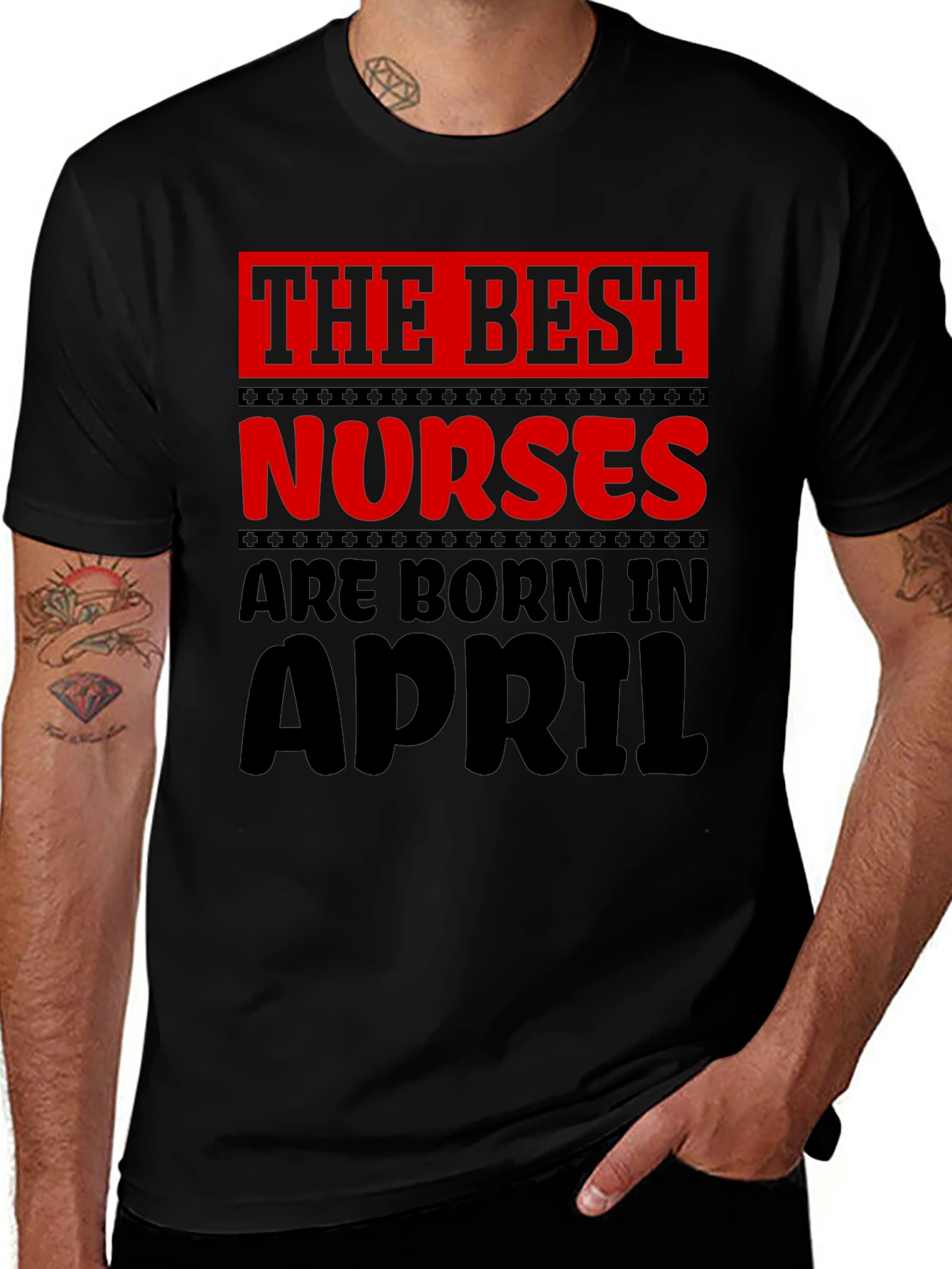 Variant 13 of Best Nurses Are Born in April T-Shirt