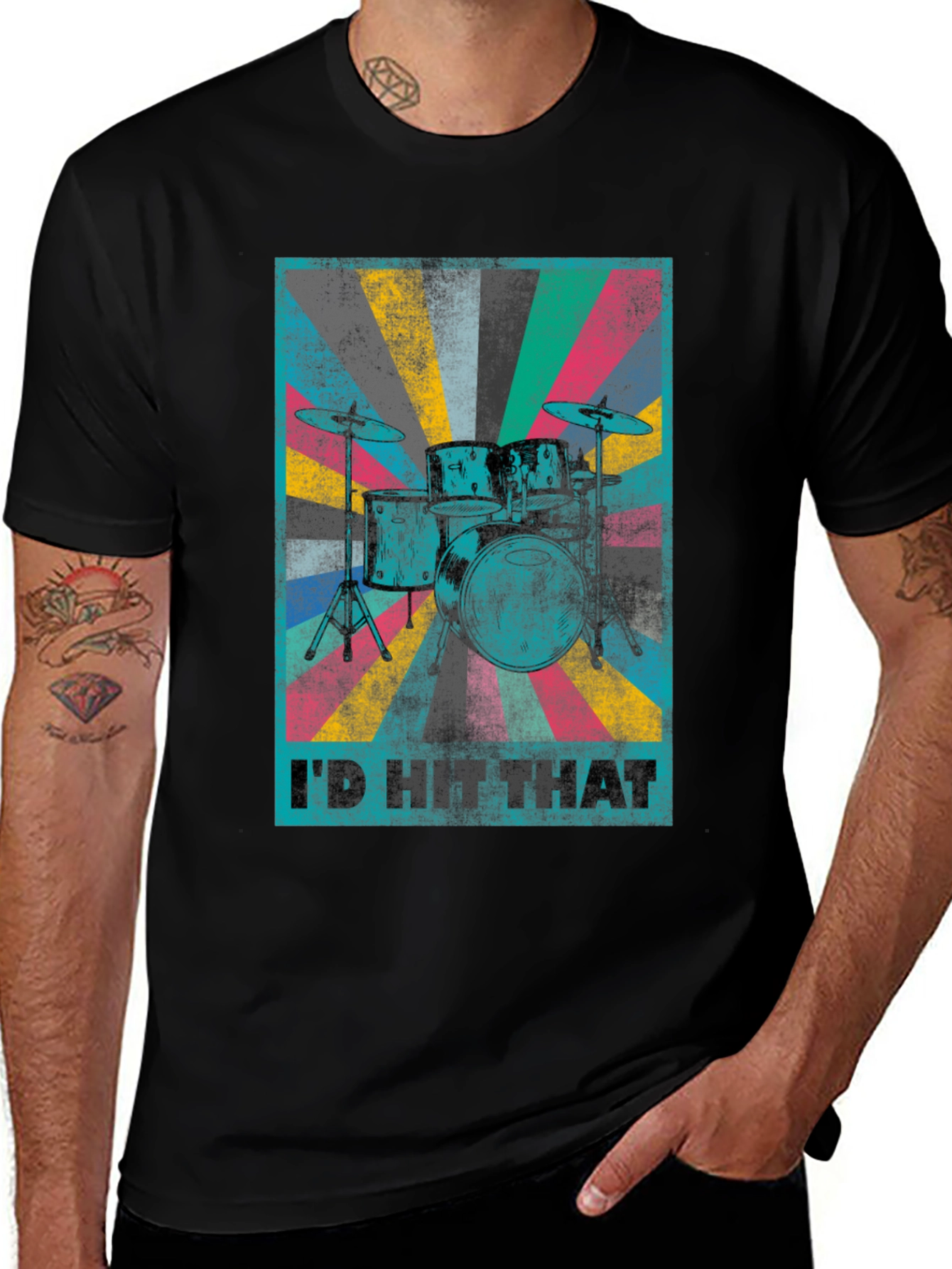 Variant 10 of I'd Hit That Drum Set T-Shirt