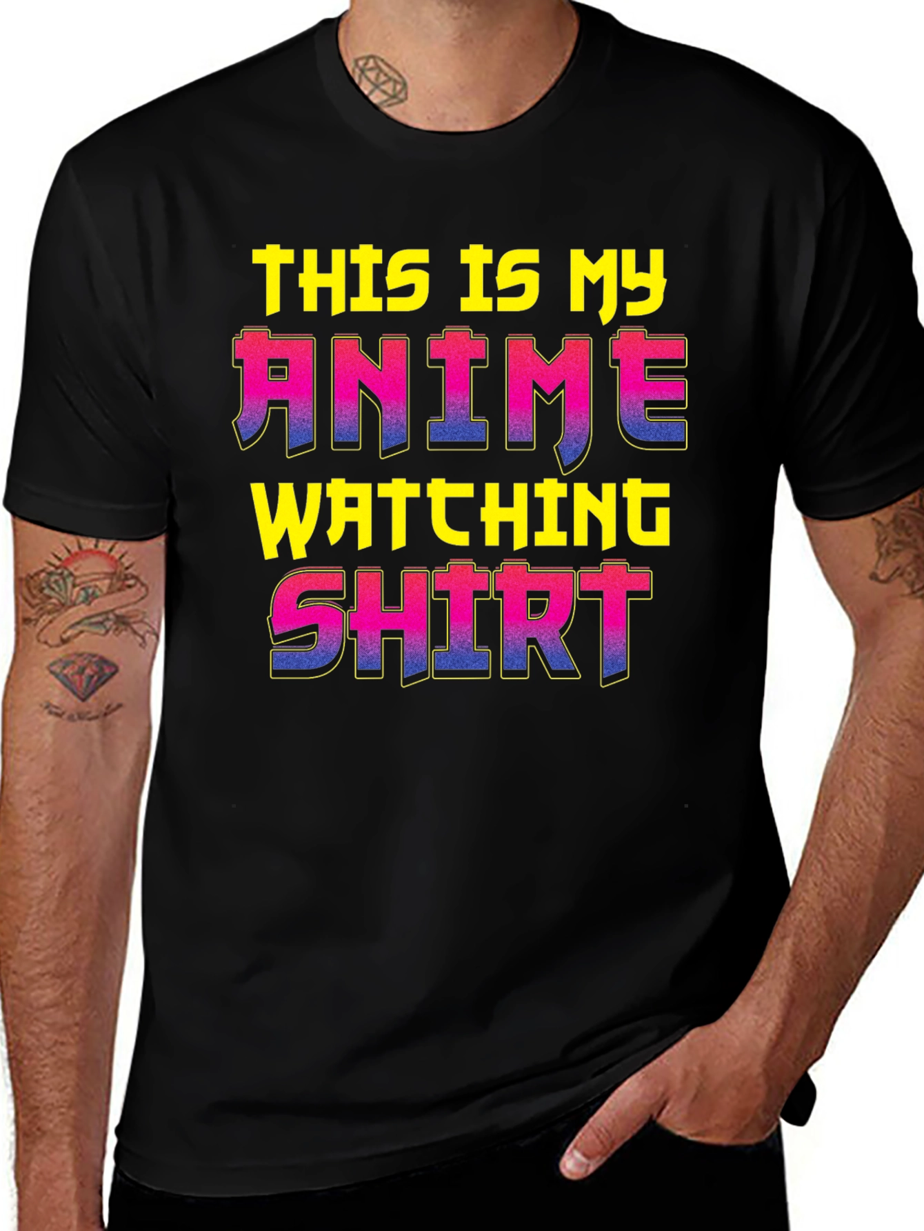 Variant 2 of Anime Watching Shirt - Unisex Graphic Tee