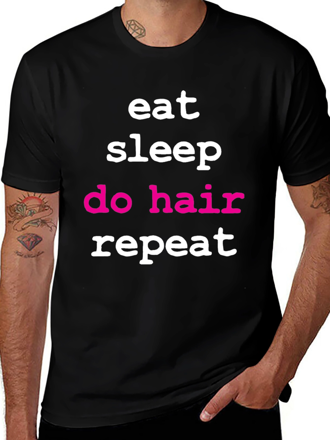 Variant 29 of Eat Sleep Do Hair Repeat T-Shirt