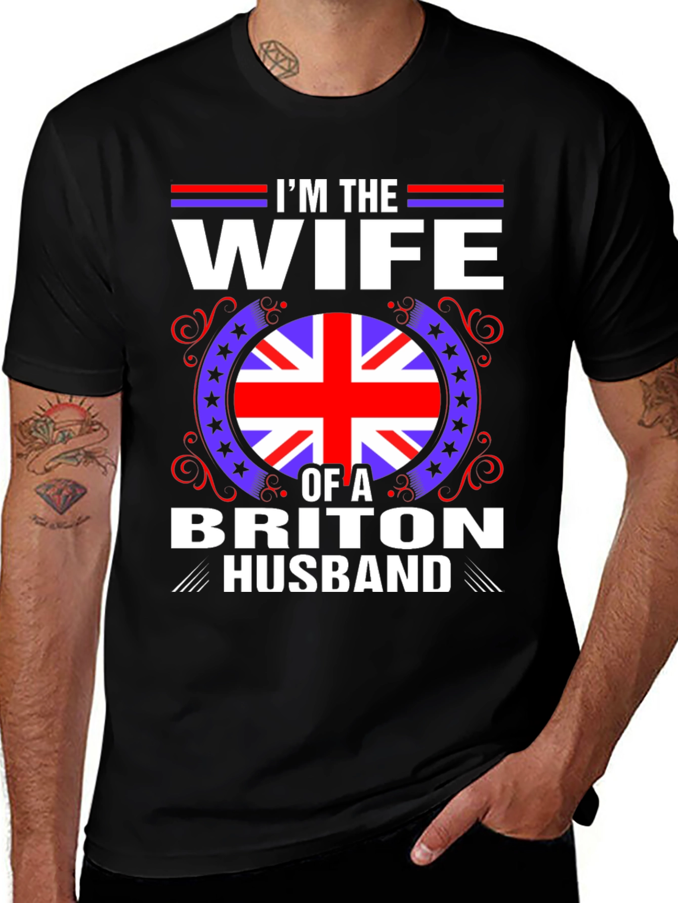 Wife of a Briton Husband T-Shirt