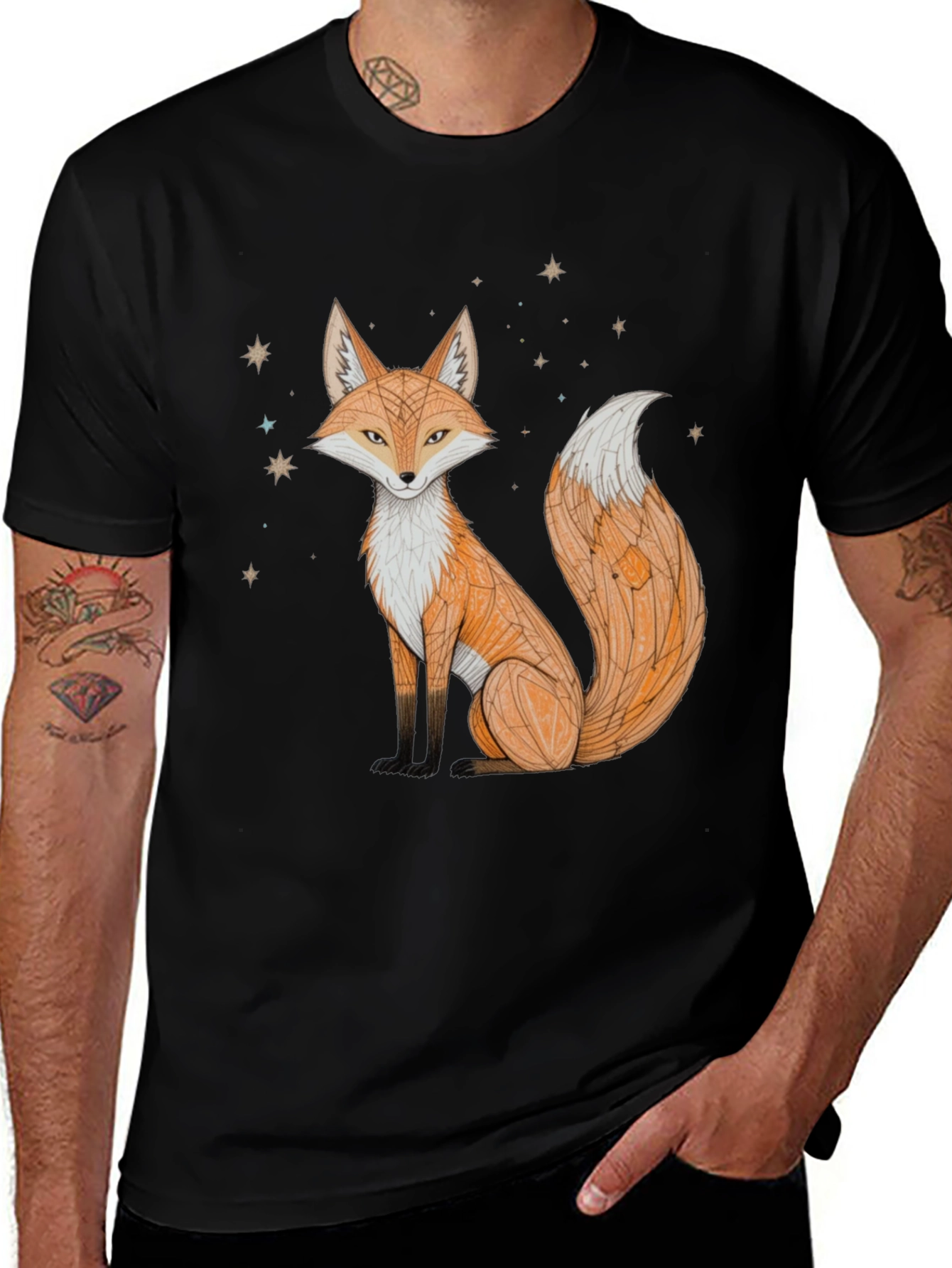 Variant 10 of Fox Graphic Black T-Shirt