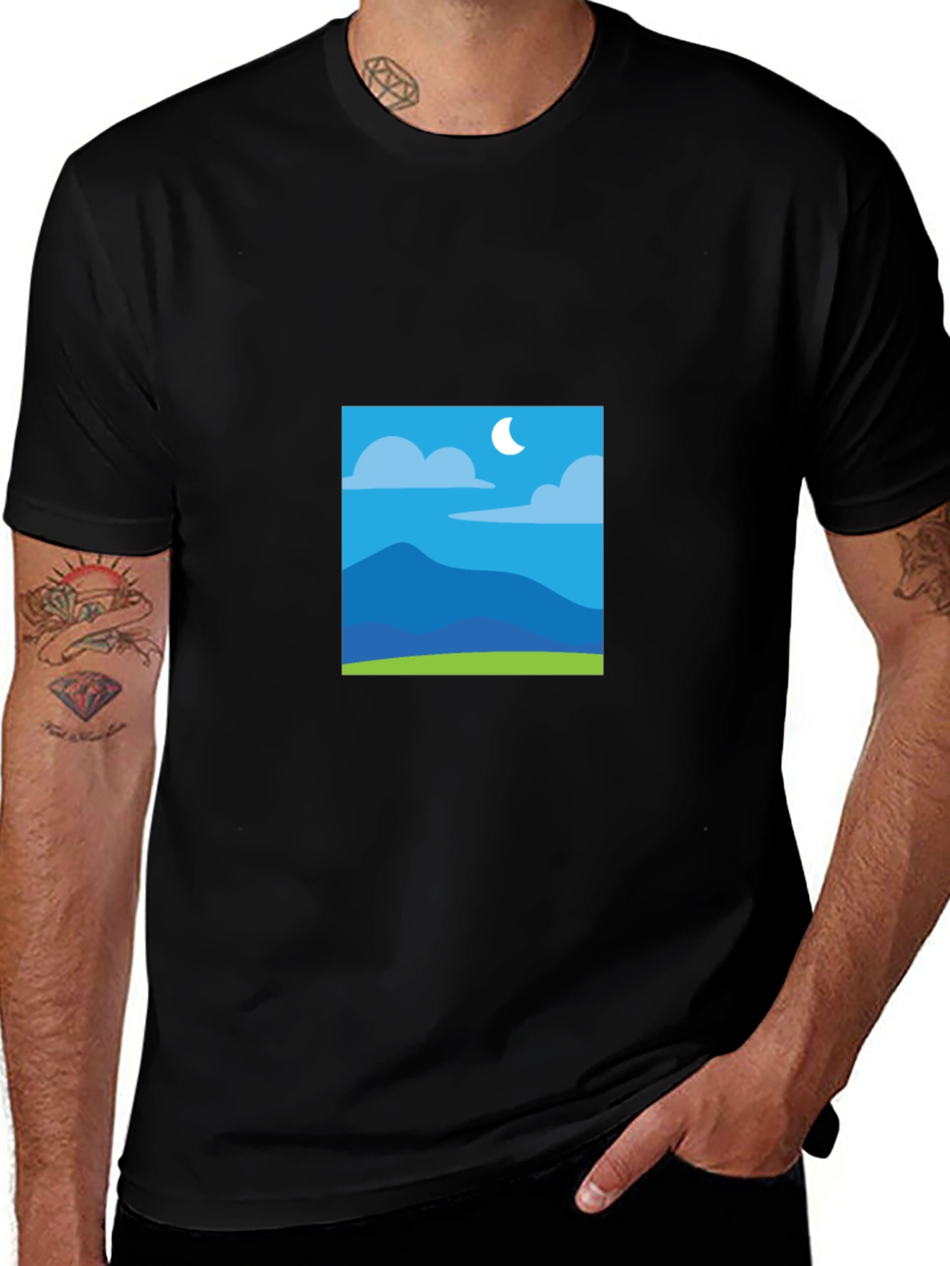 Variant 22 of Mountain Moon Black Tee