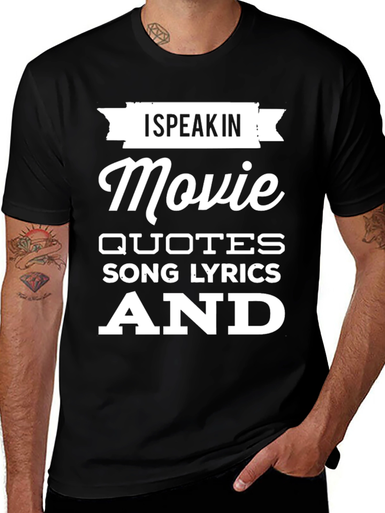 Variant 10 of Movie Quotes T-Shirt - Speak In Lines!