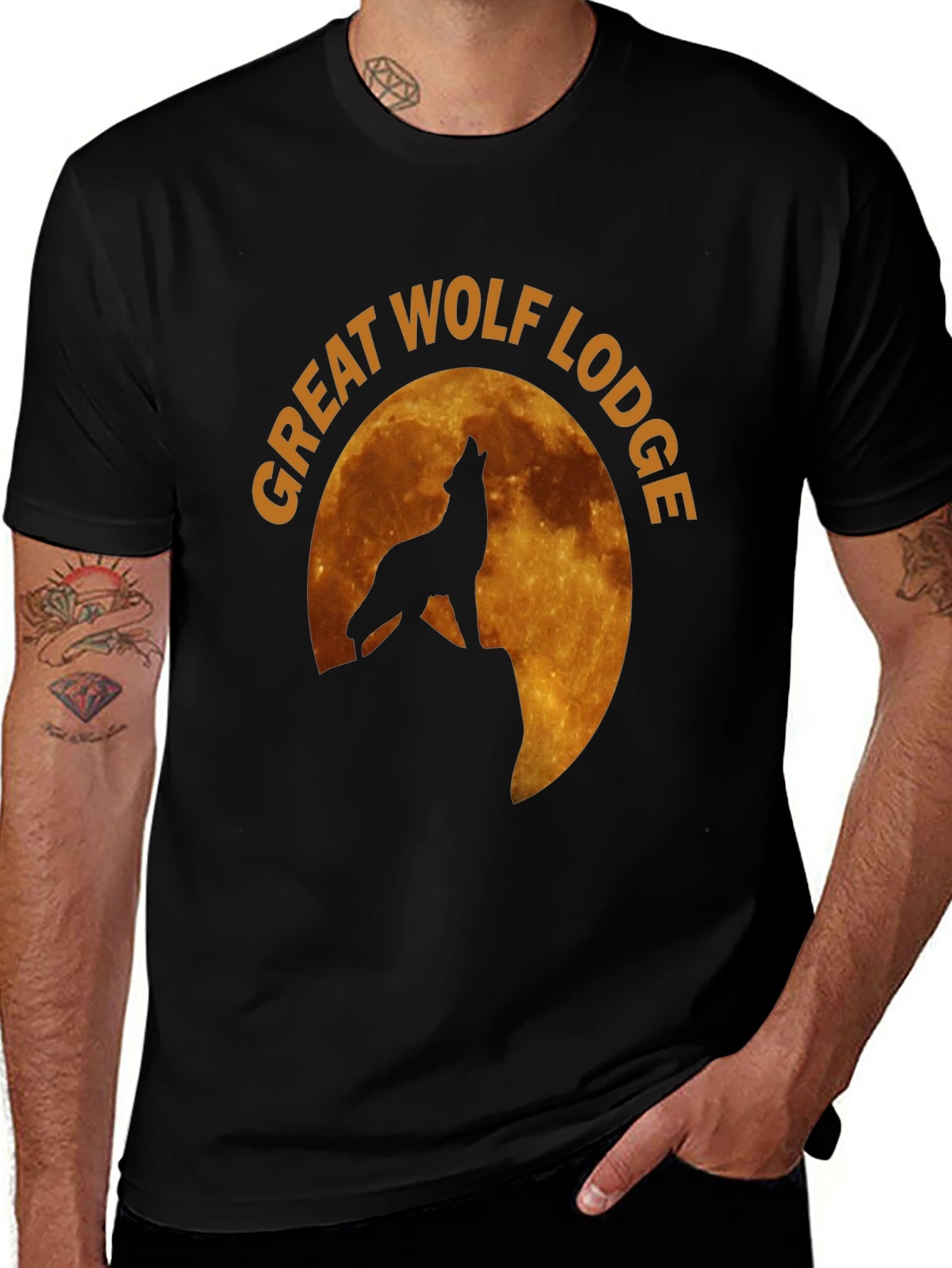 Variant 20 of Great Wolf Lodge Black Graphic T-Shirt