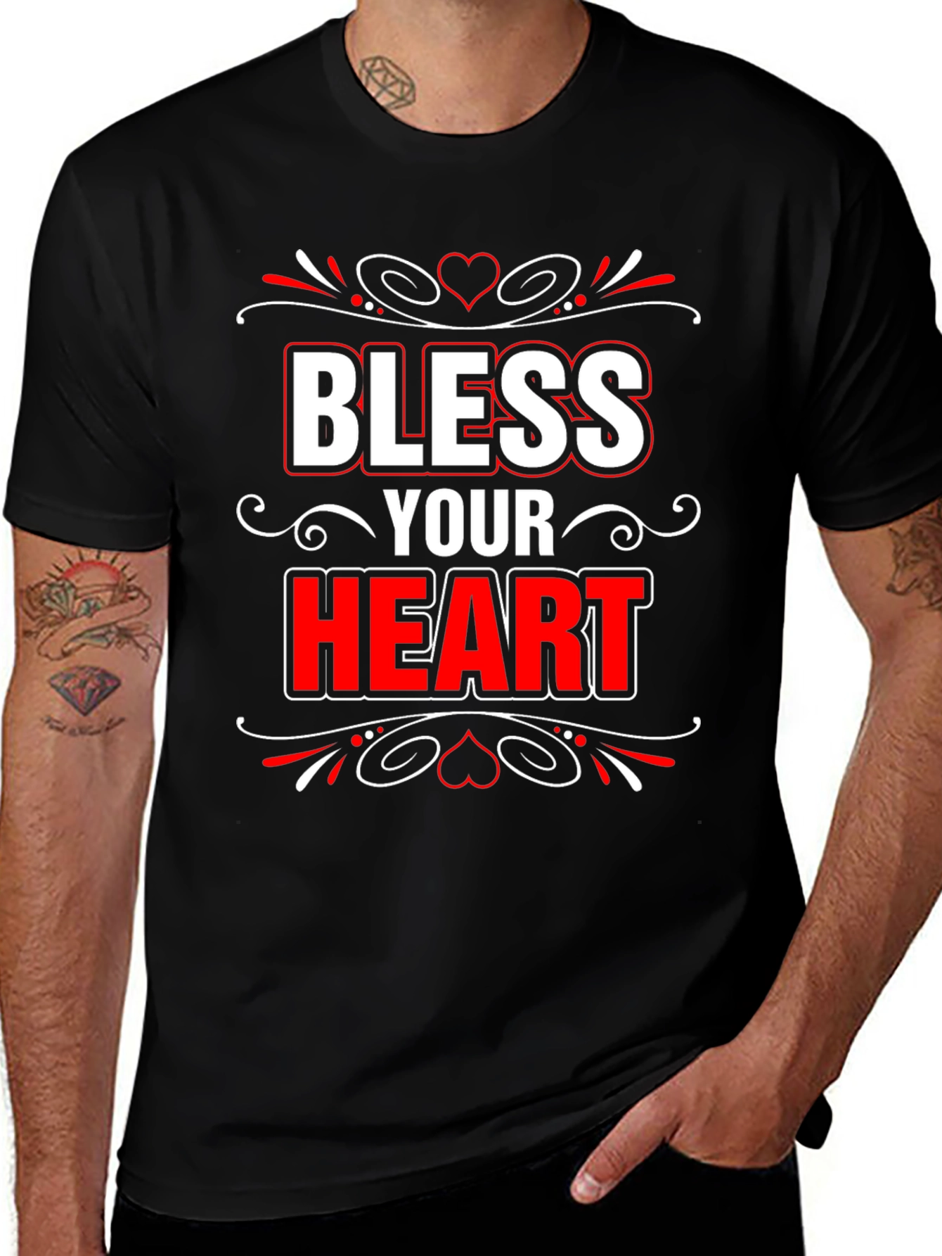 Variant 14 of Bless Your Heart Graphic Tee - Stylish Comfort