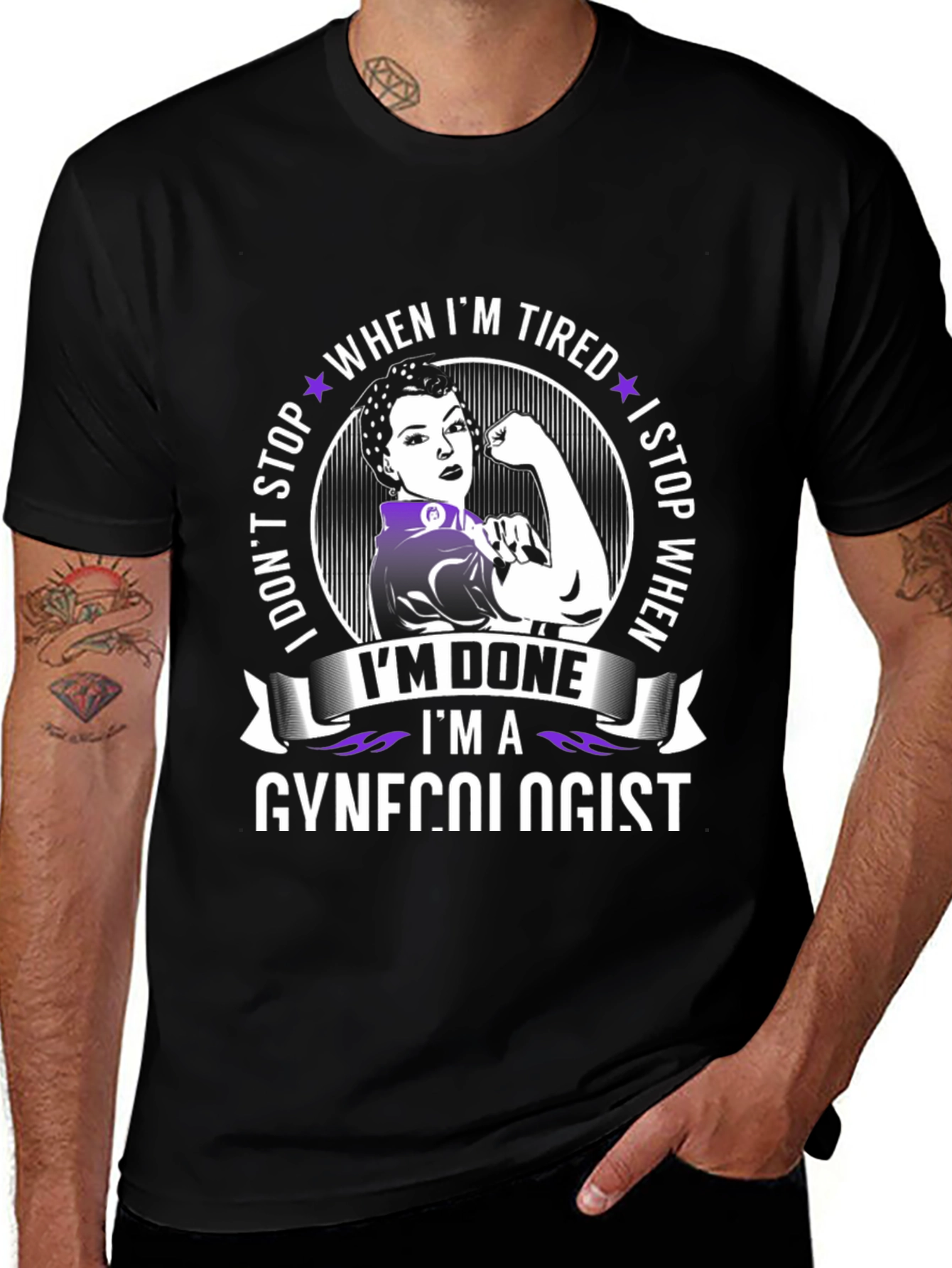 Variant 9 of Gynecologist T-Shirt: I'm Done