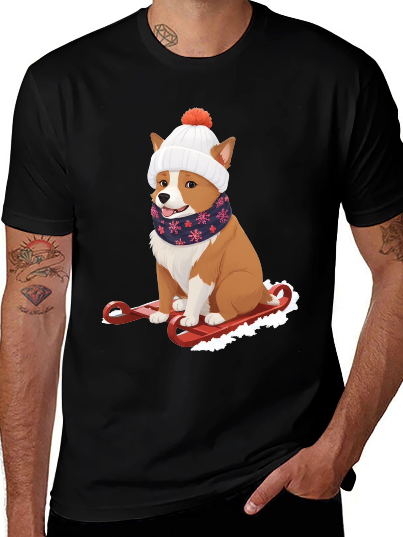 Dog Sledding Winter T-Shirt