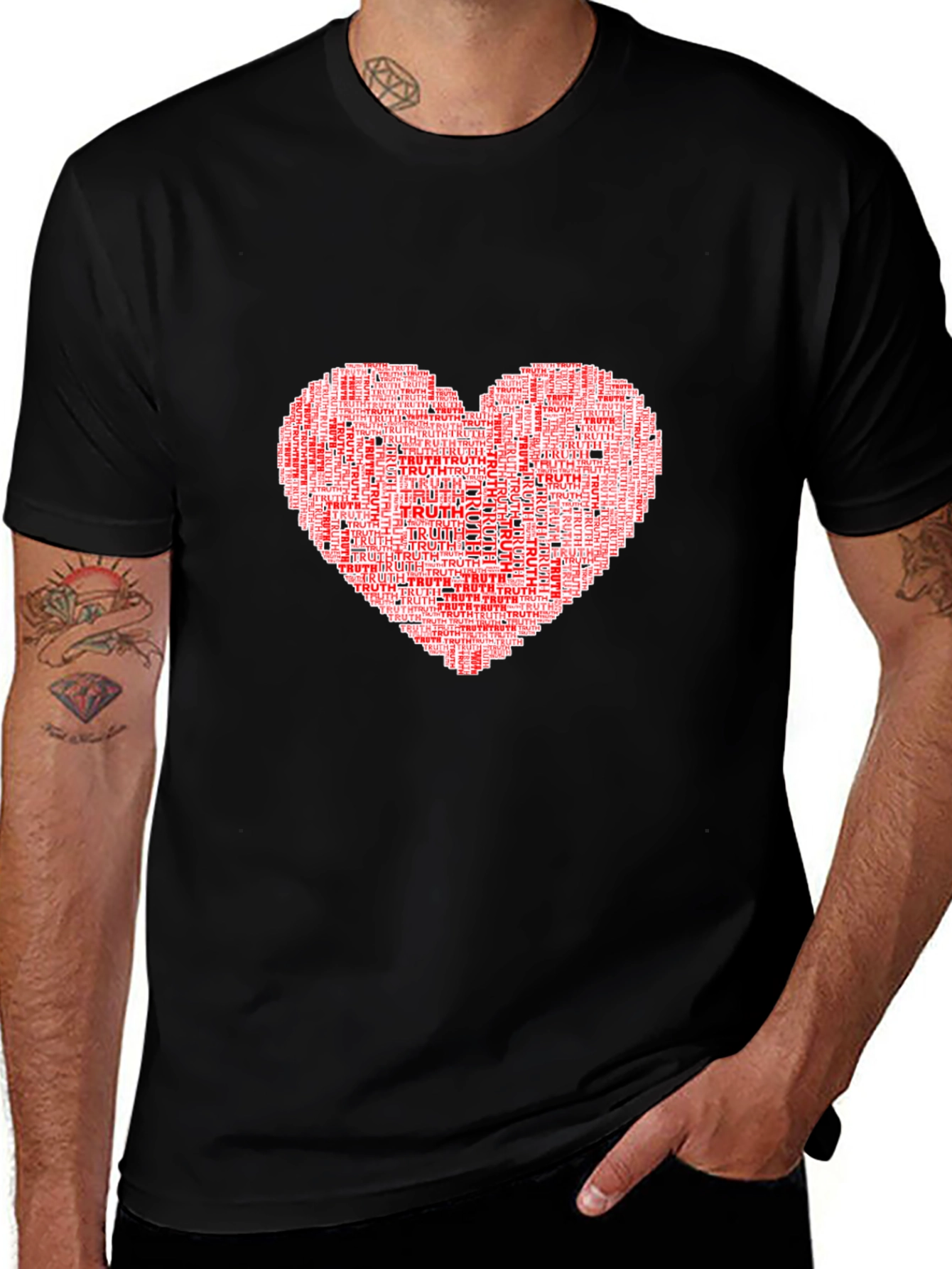 Variant 11 of Truth Heart T-Shirt - Express Your Values