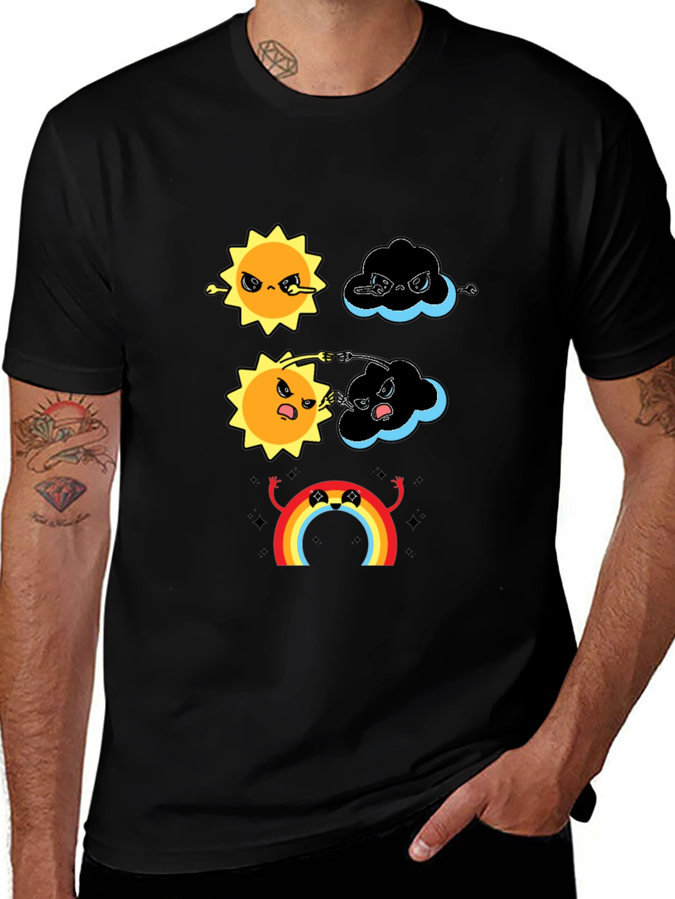Variant 13 of Funny Weather Fight T-Shirt