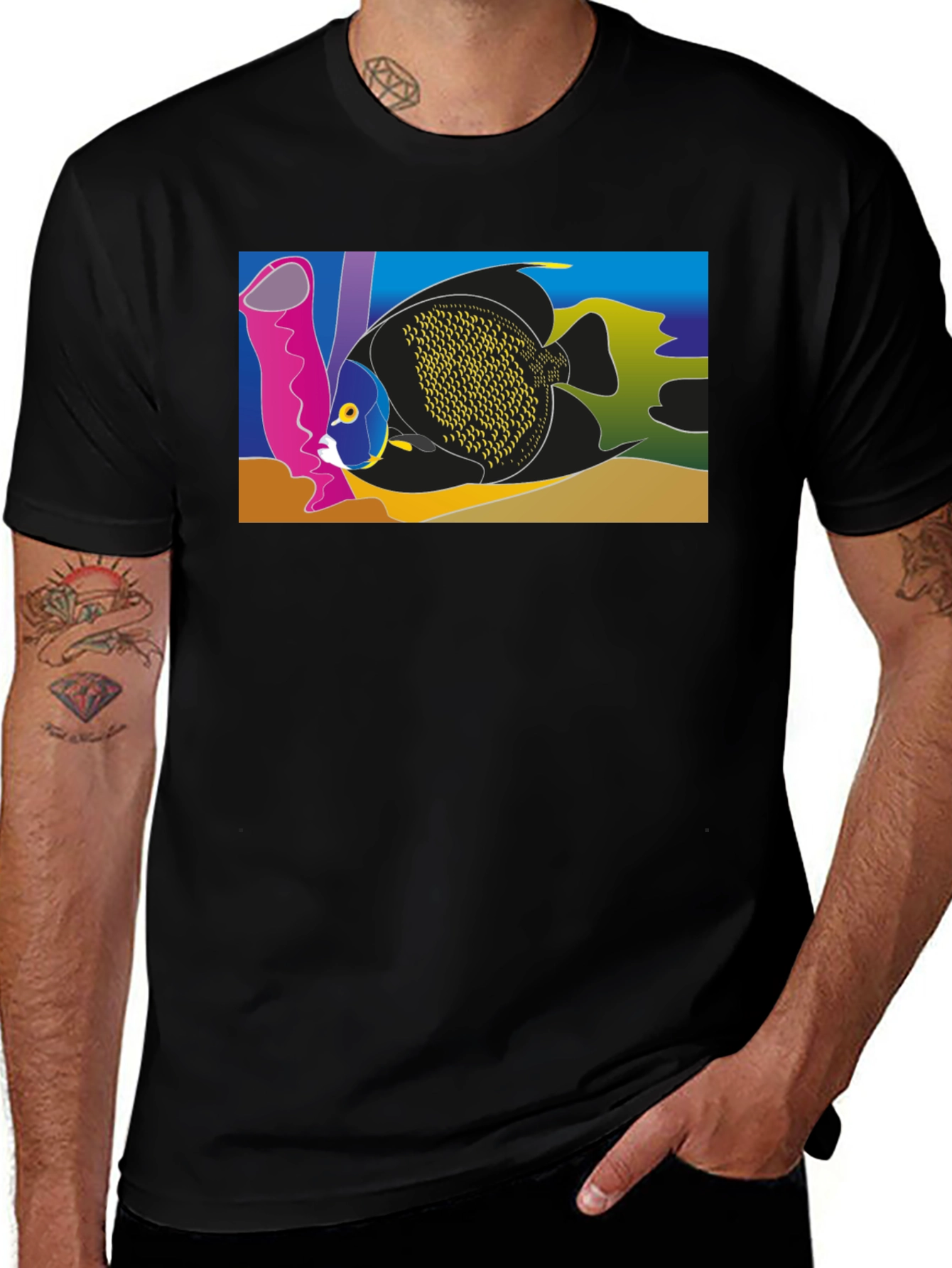 Variant 9 of Angelfish Graphic Print T-Shirt
