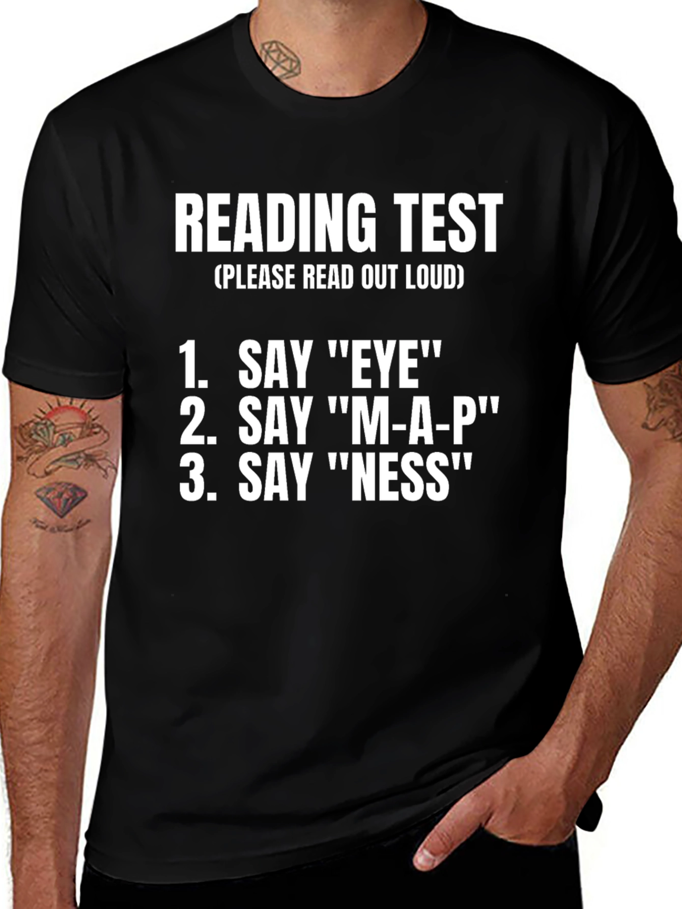 Variant 17 of Reading Test T-Shirt - Funny Graphic Tee