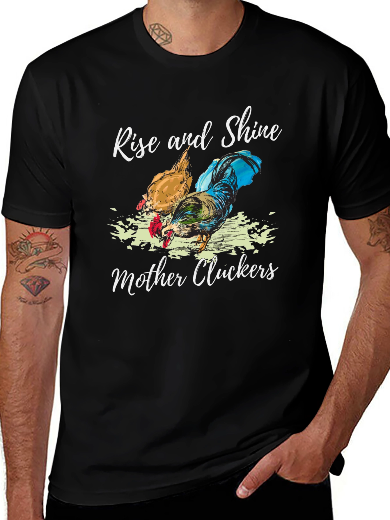 Variant 11 of Rise and Shine Mother Cluckers Graphic Tee
