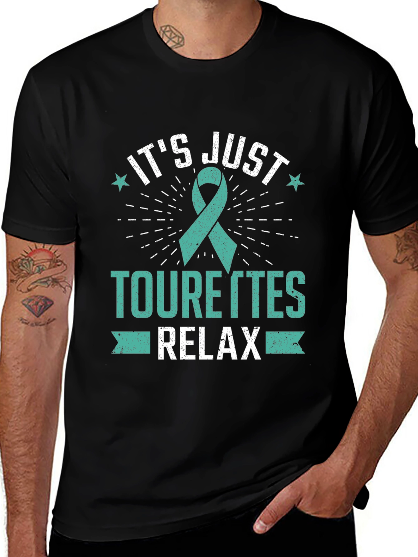 Variant 30 of Tourette's Awareness T-Shirt - Relax