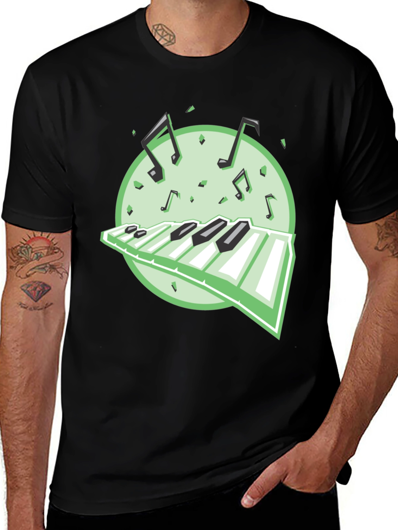 Variant 26 of Musical Keyboard T-Shirt - Graphic Tee