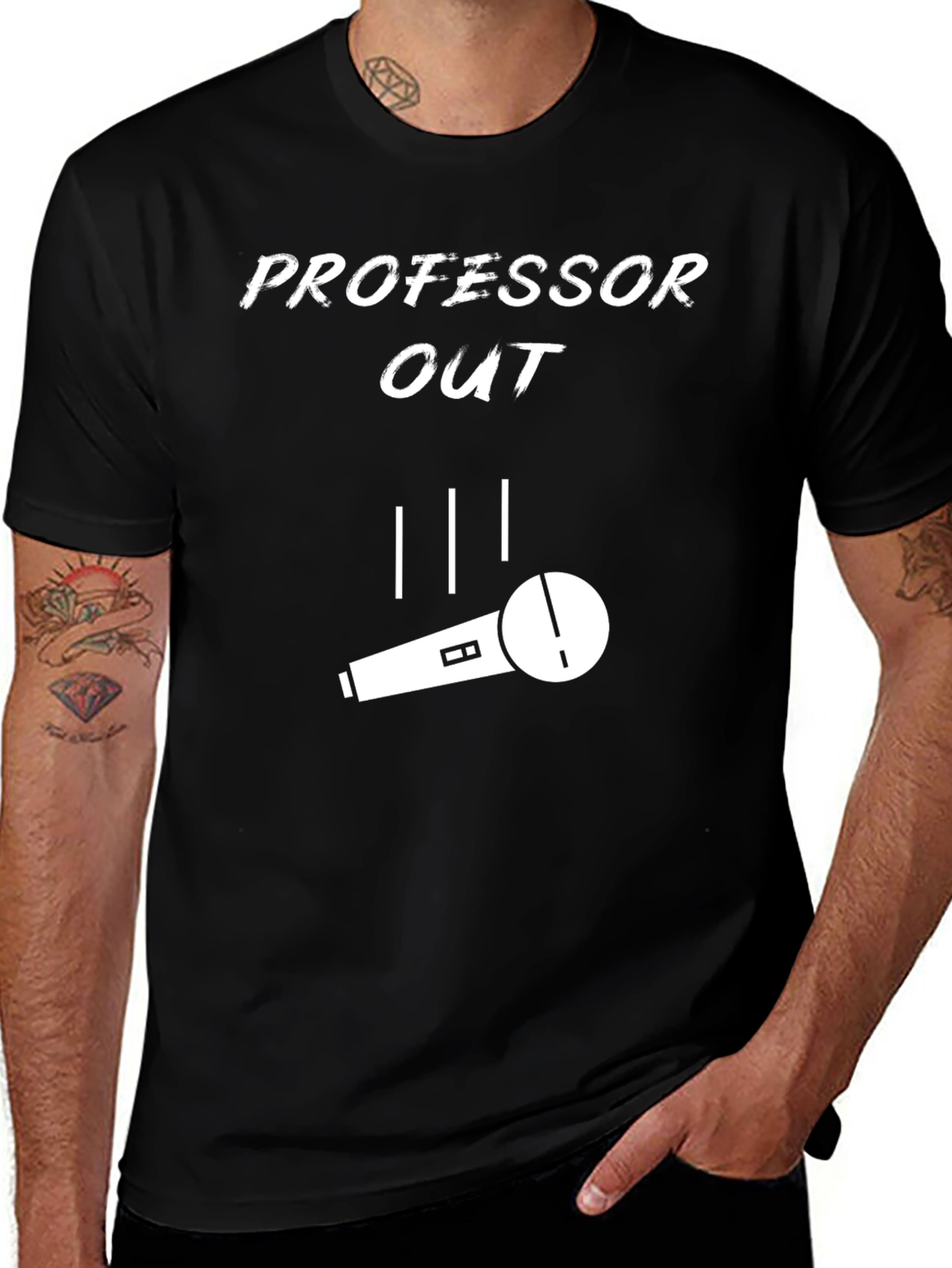 Variant 12 of Professor Out T-Shirt - Mic Drop Design