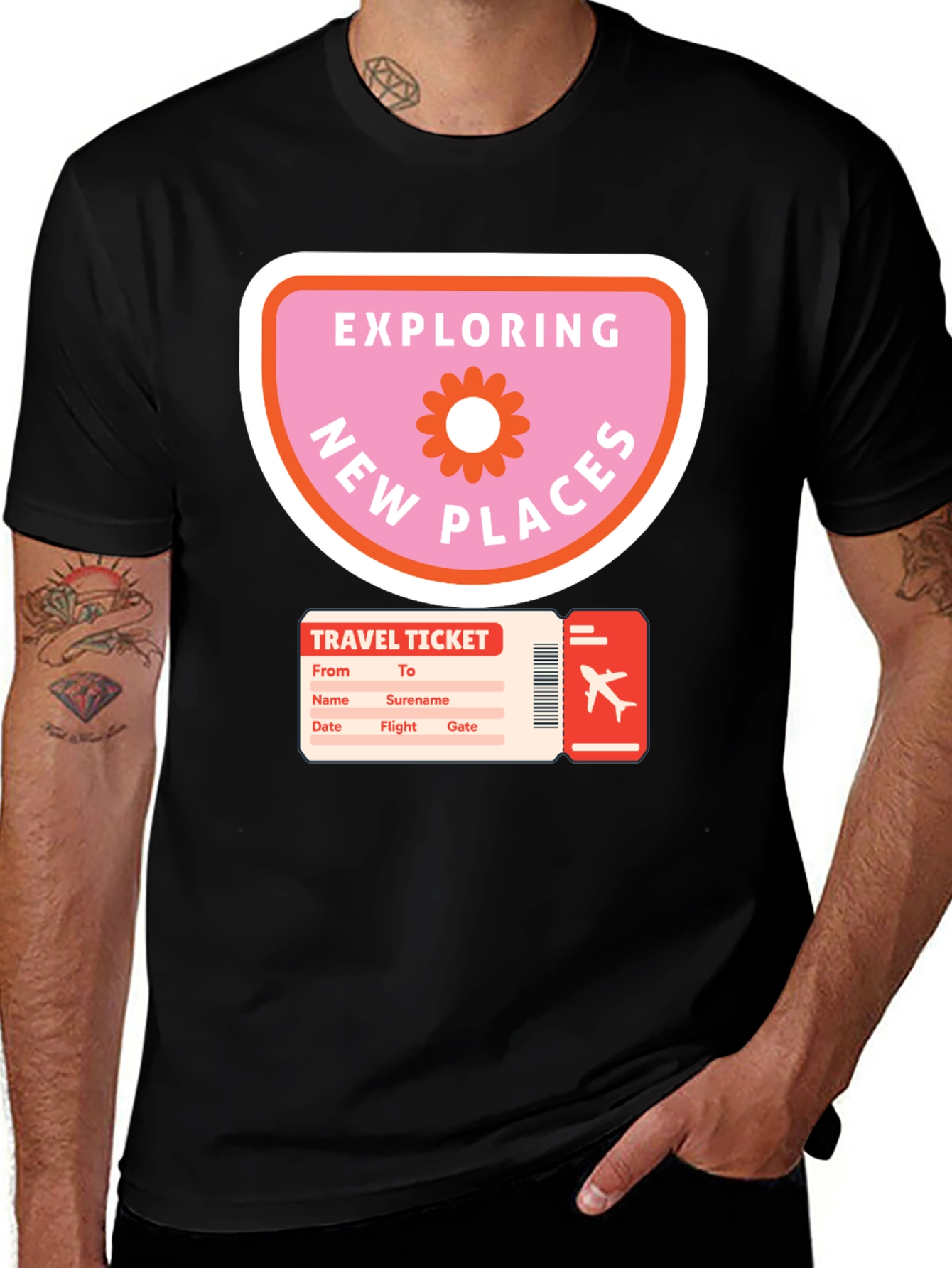 Variant 18 of Exploring New Places Travel T-Shirt