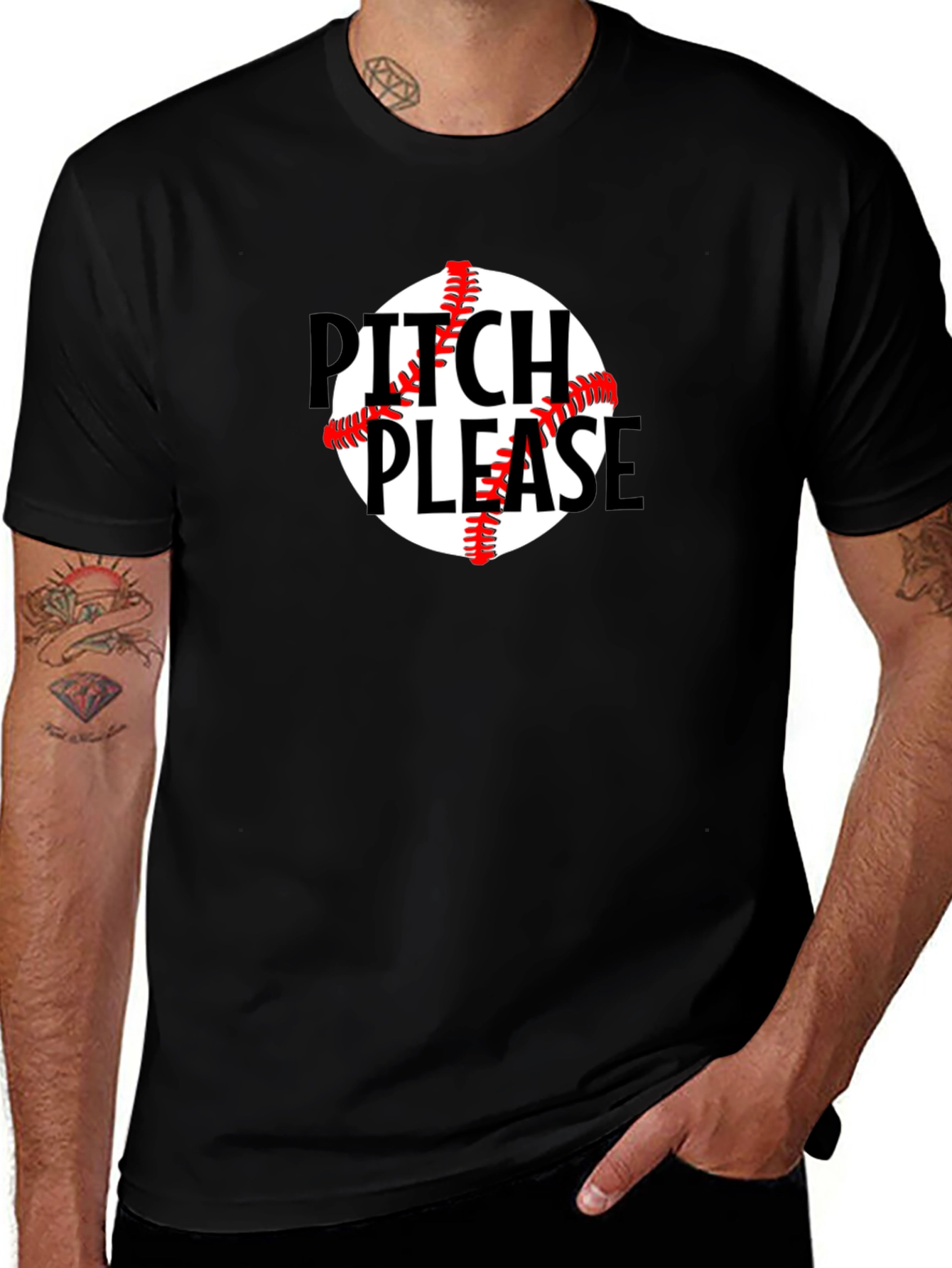 Variant 10 of Pitch Please Baseball T-Shirt