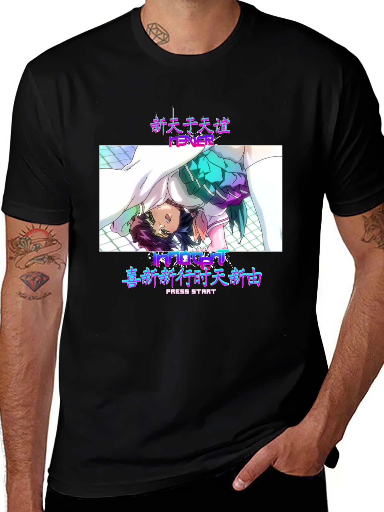 Variant 28 of Anime Fever Black T-Shirt