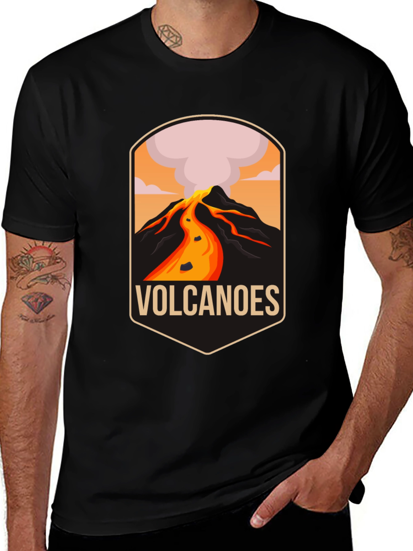 Variant 4 of Volcanoes Graphic Print T-Shirt