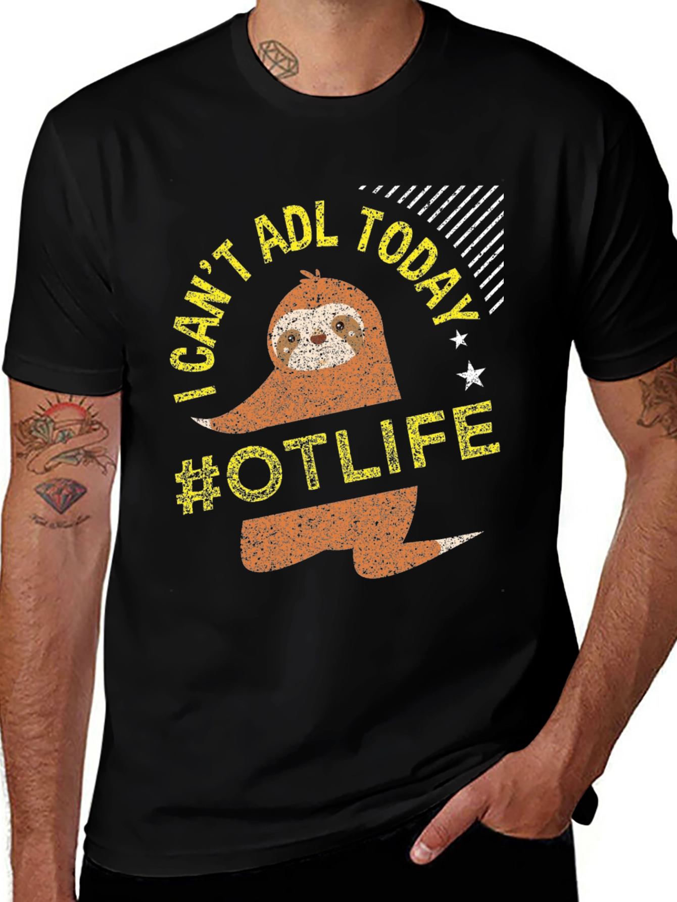 Variant 19 of I Can't ADL Today Sloth #OTLIFE T-Shirt